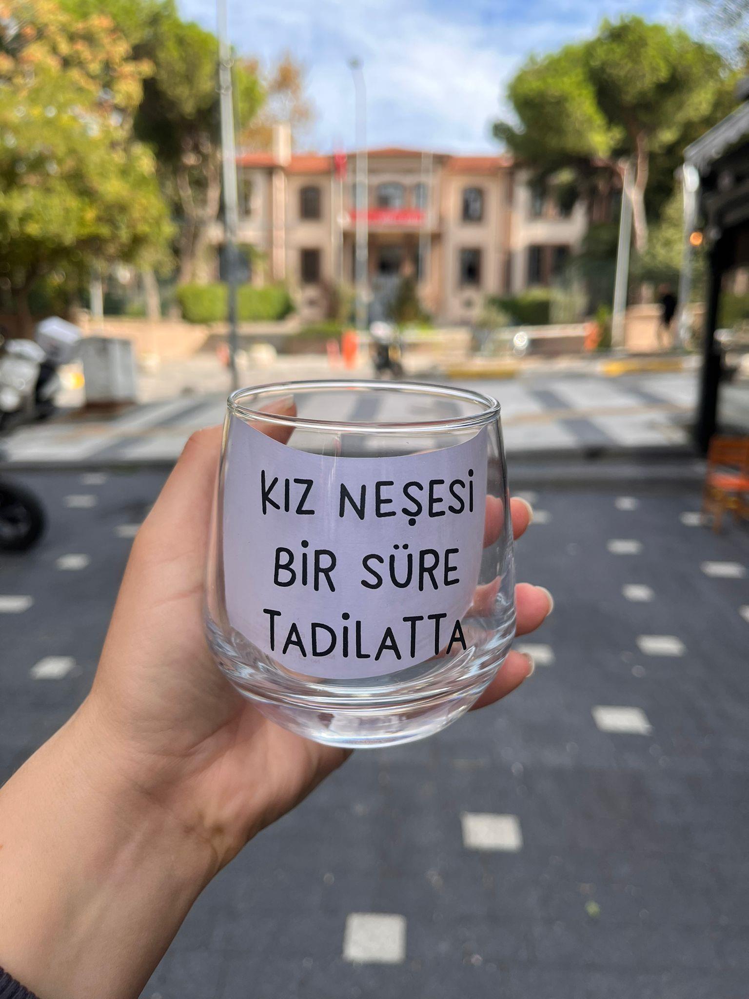 Kız Neşesi Bir Süre Tadilatta Viski Bardağı