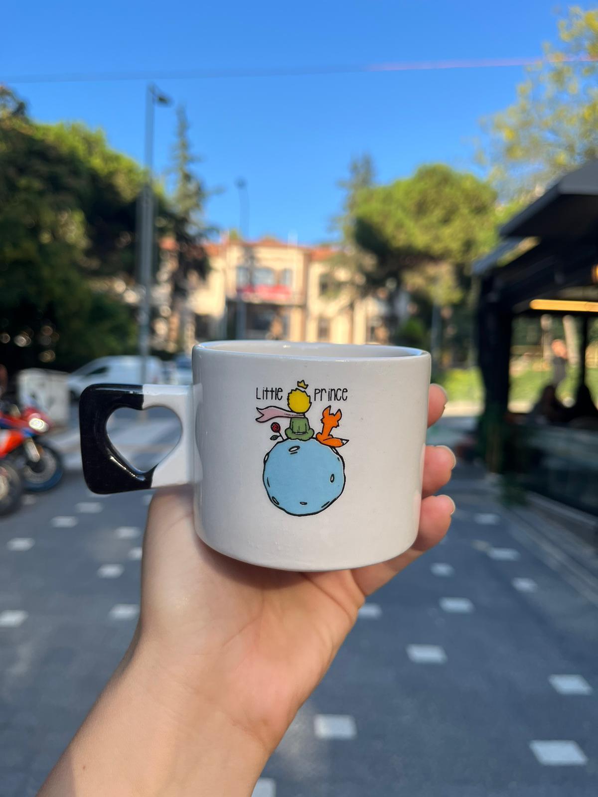 Küçük Prens Kalp Kulplu Kupa
