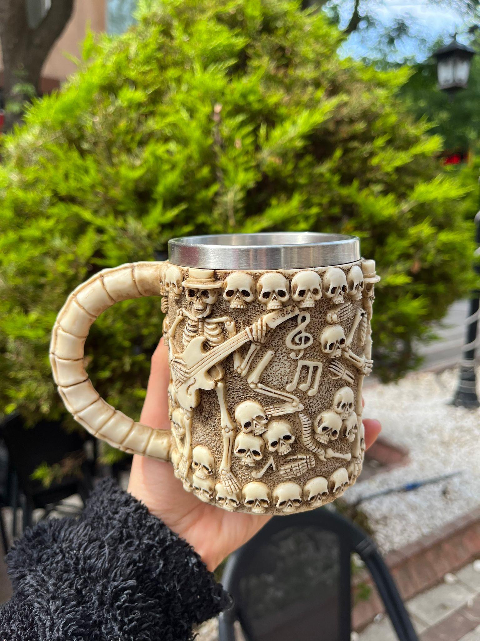 Kuru Kafa İskelet 3D Mug Kupa