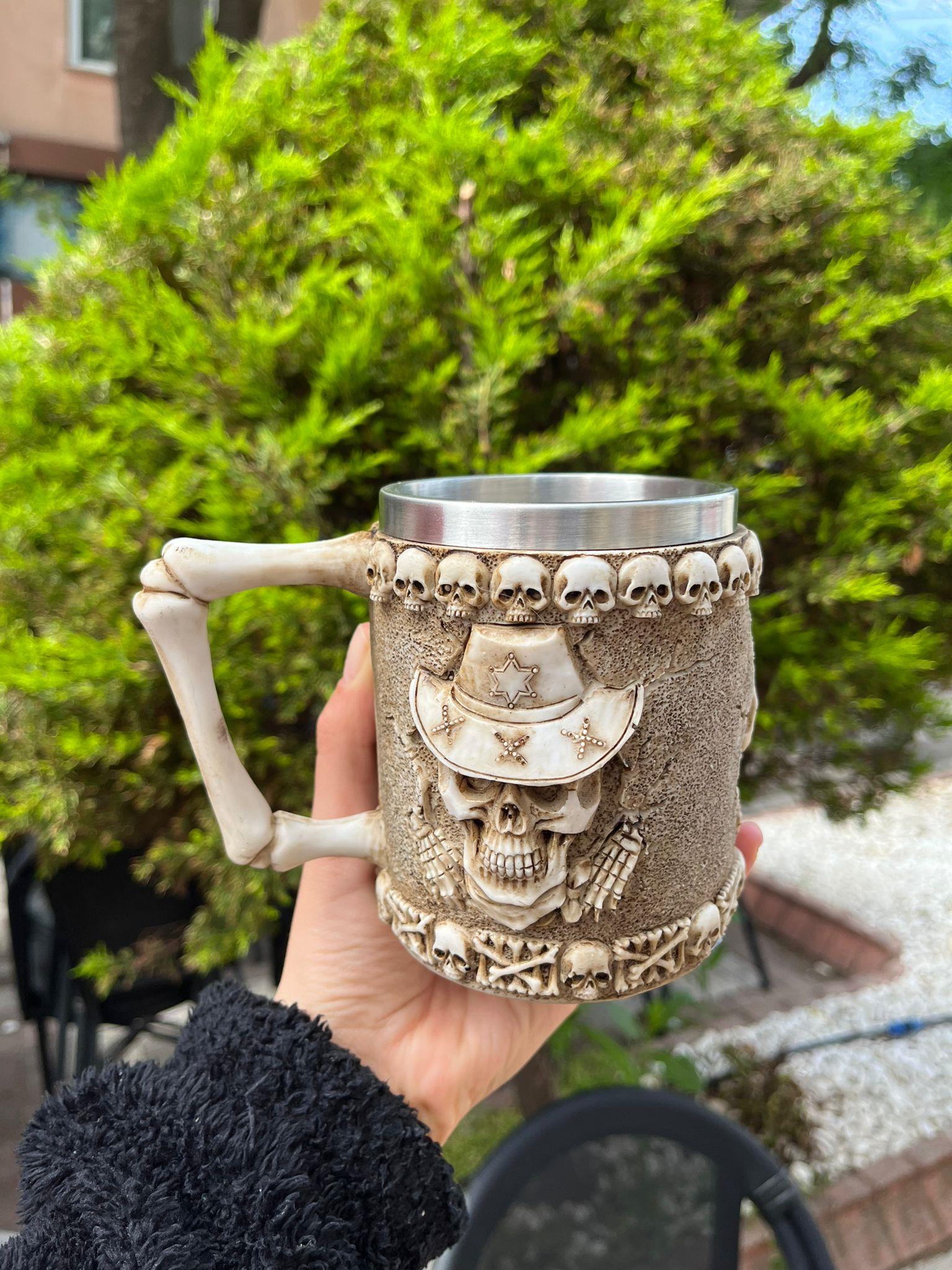 Kuru Kafa İskelet 3D Mug Kupa