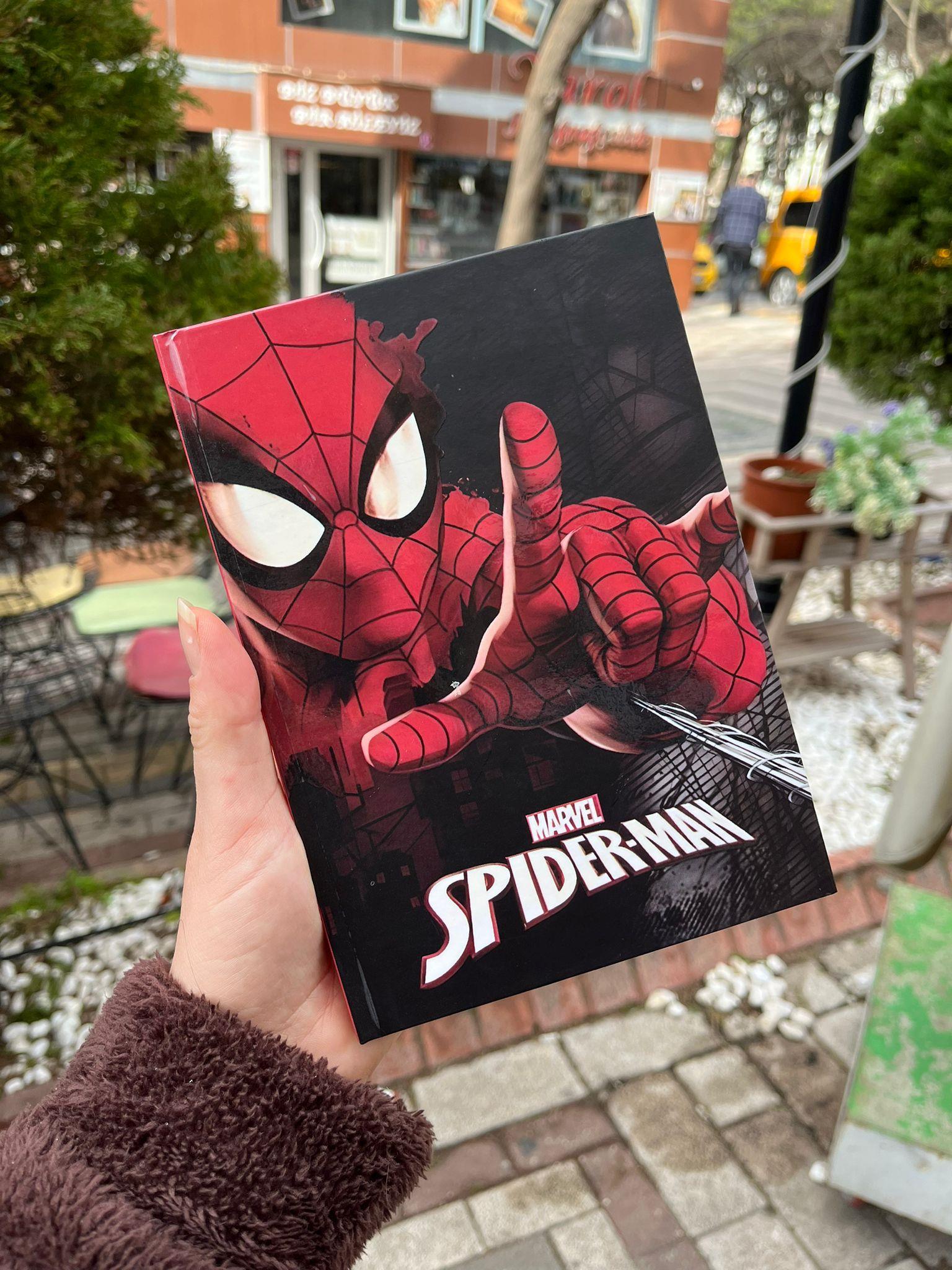 Mahalle Abisi Örümcek Adam Spid-erman Sert Kapaklı Defter