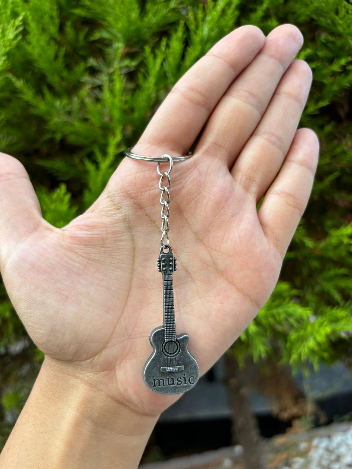 Metal Gitar Anahtarlık