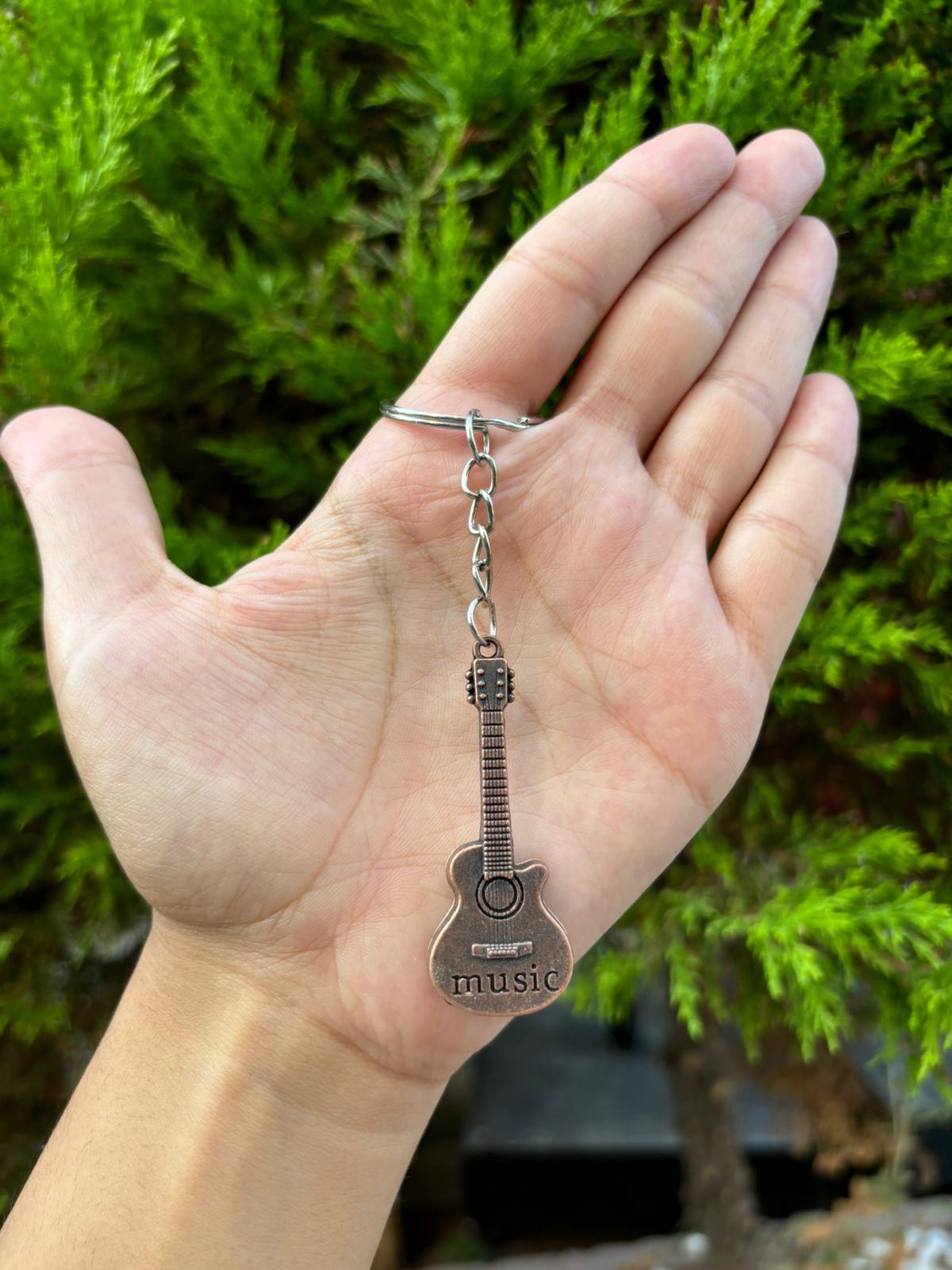 Metal Gitar Anahtarlık
