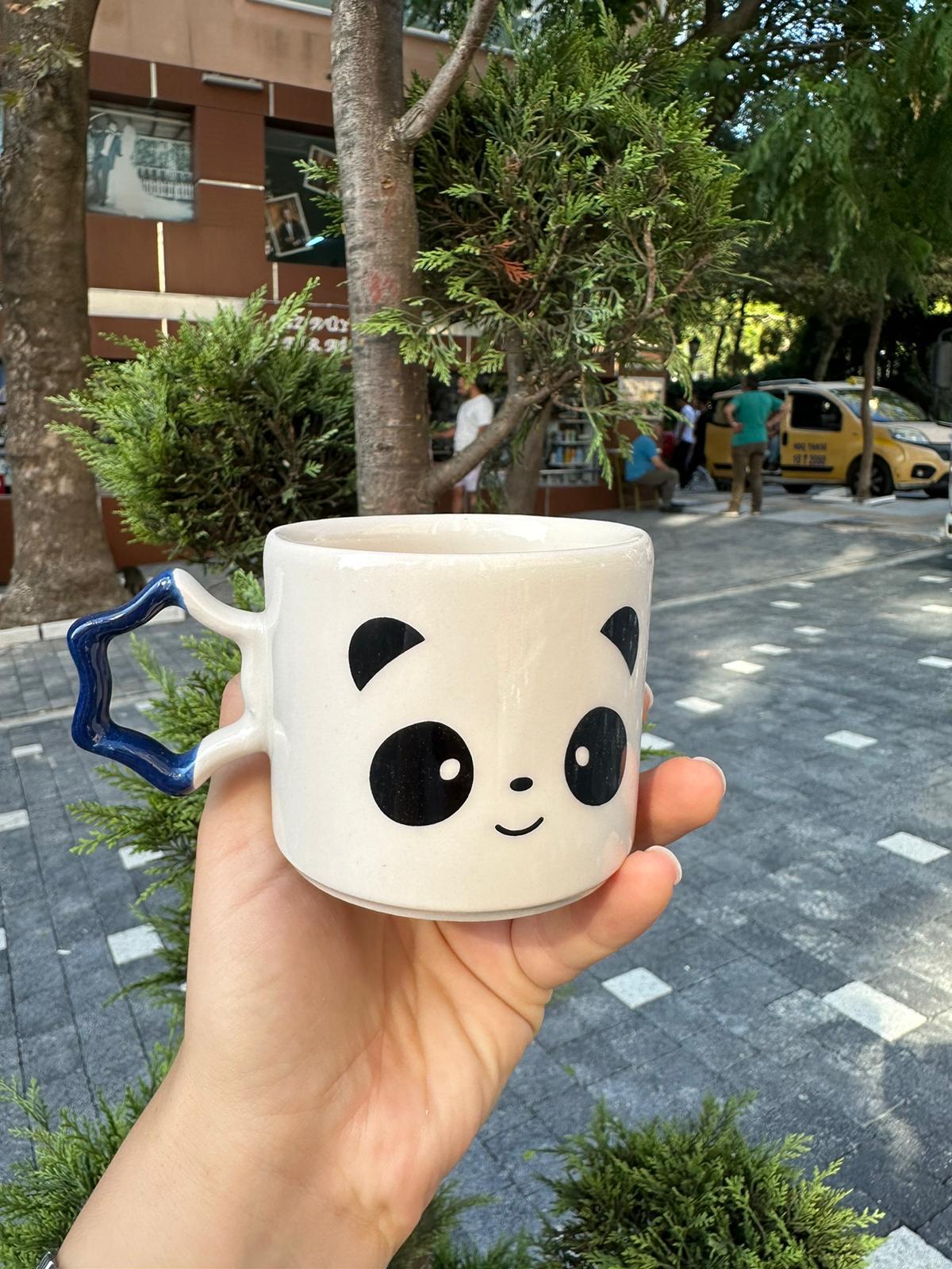 Panda Yıldız Kulplu Kupa