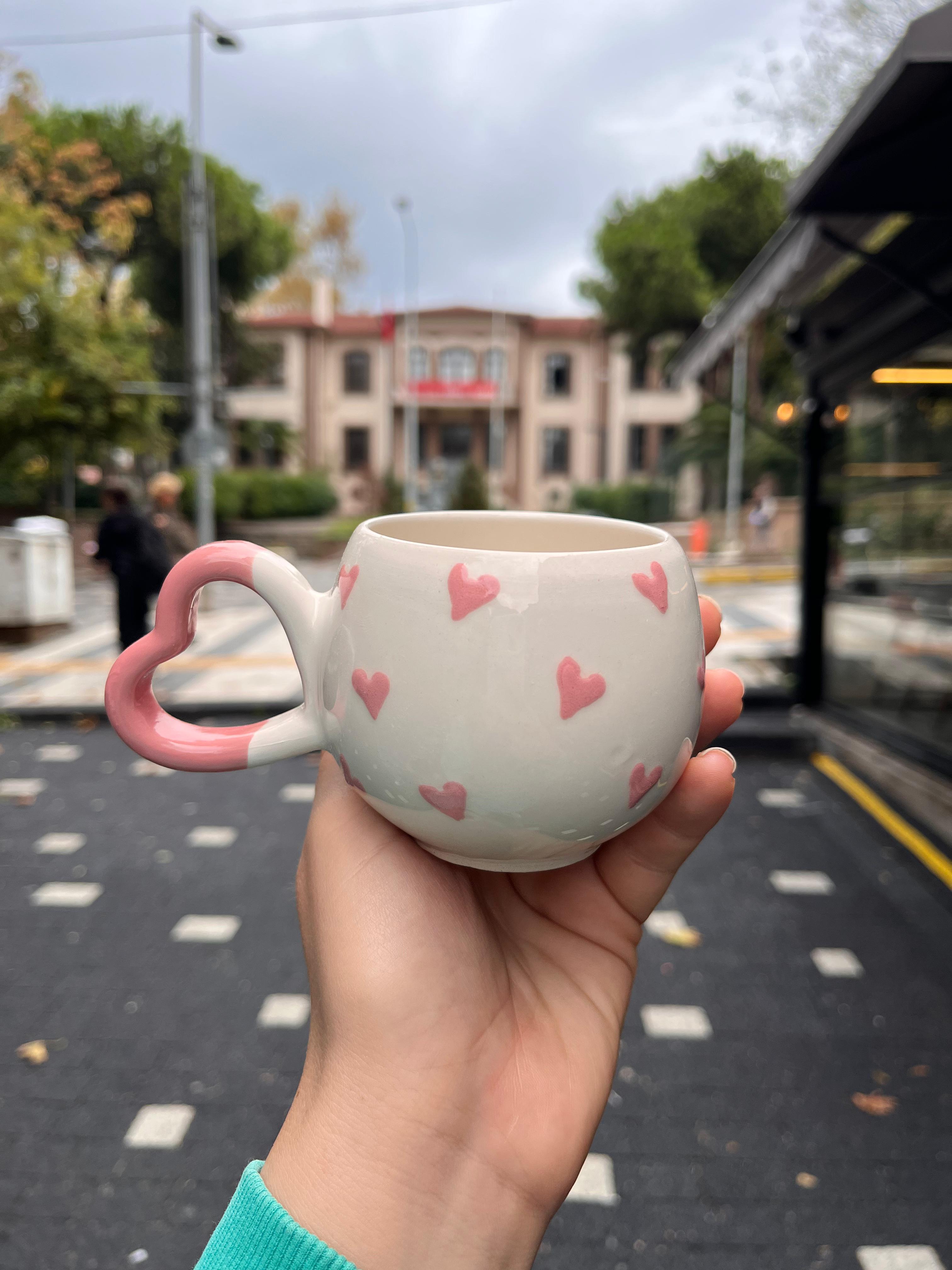 Pembe Kalpli Amor Kupa