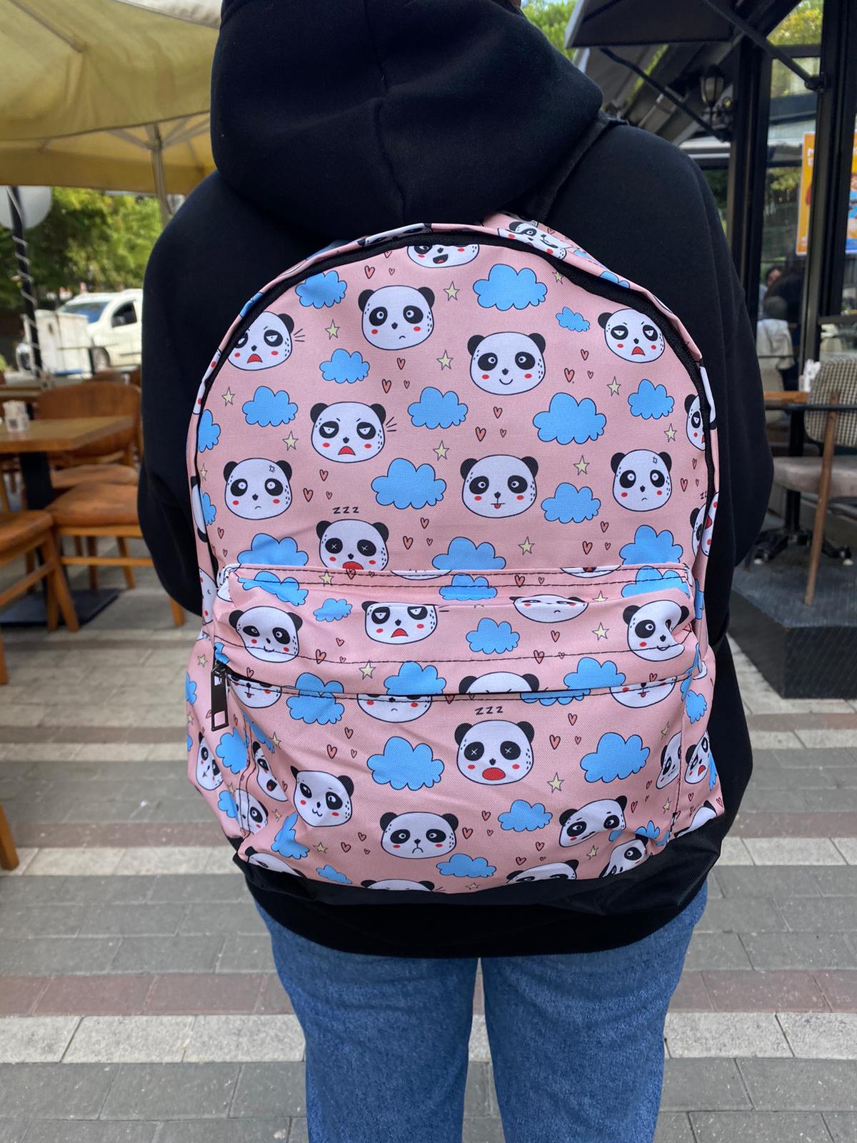 Pembe Panda Sırt Çantası