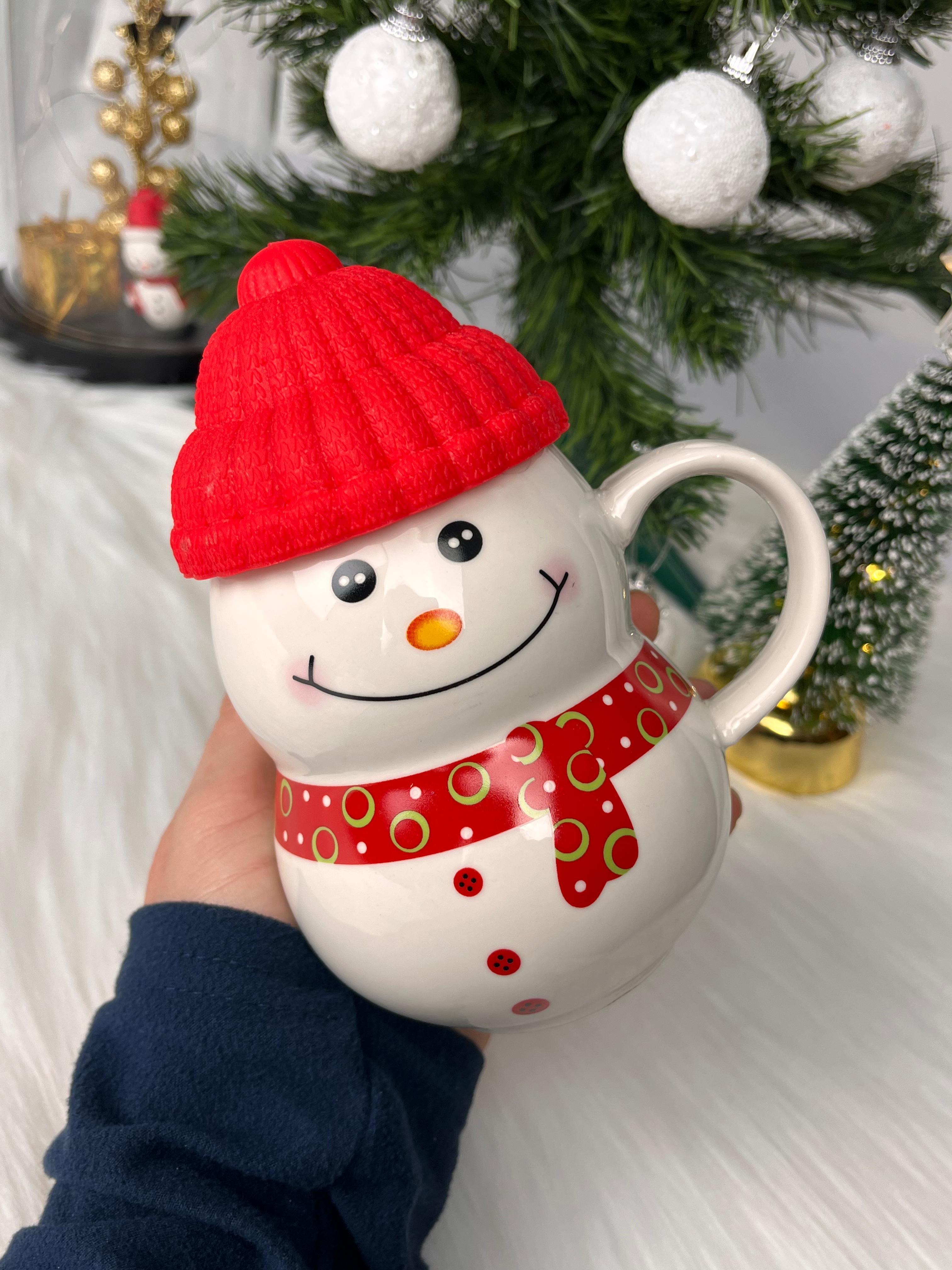Şapkalı Kardan Adam 3D Mug Kupa