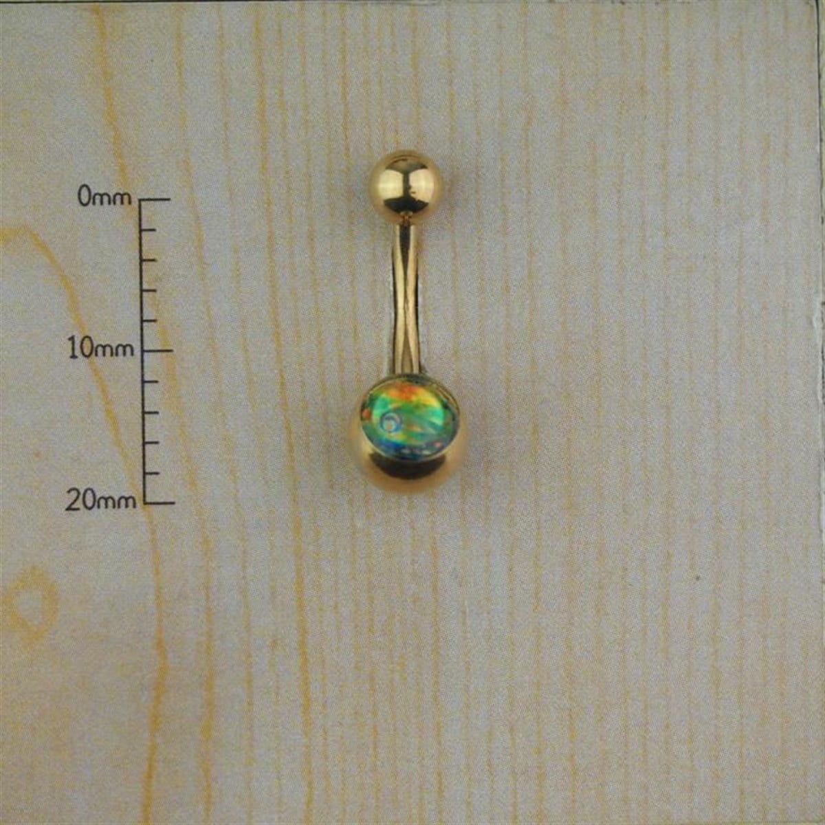 Sedef Altın Göbek Piercing