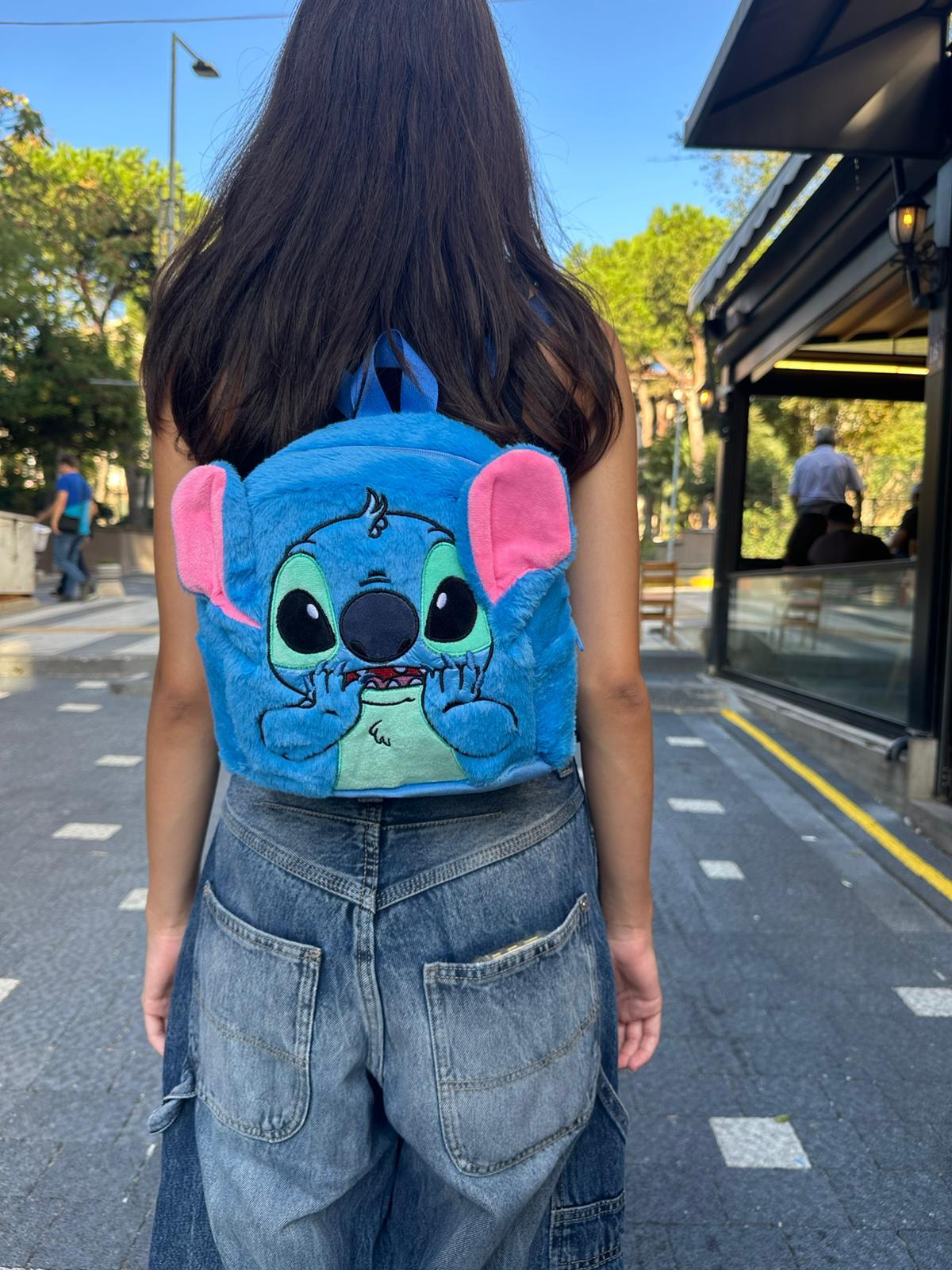 Stich Peluş Sırt Çantası