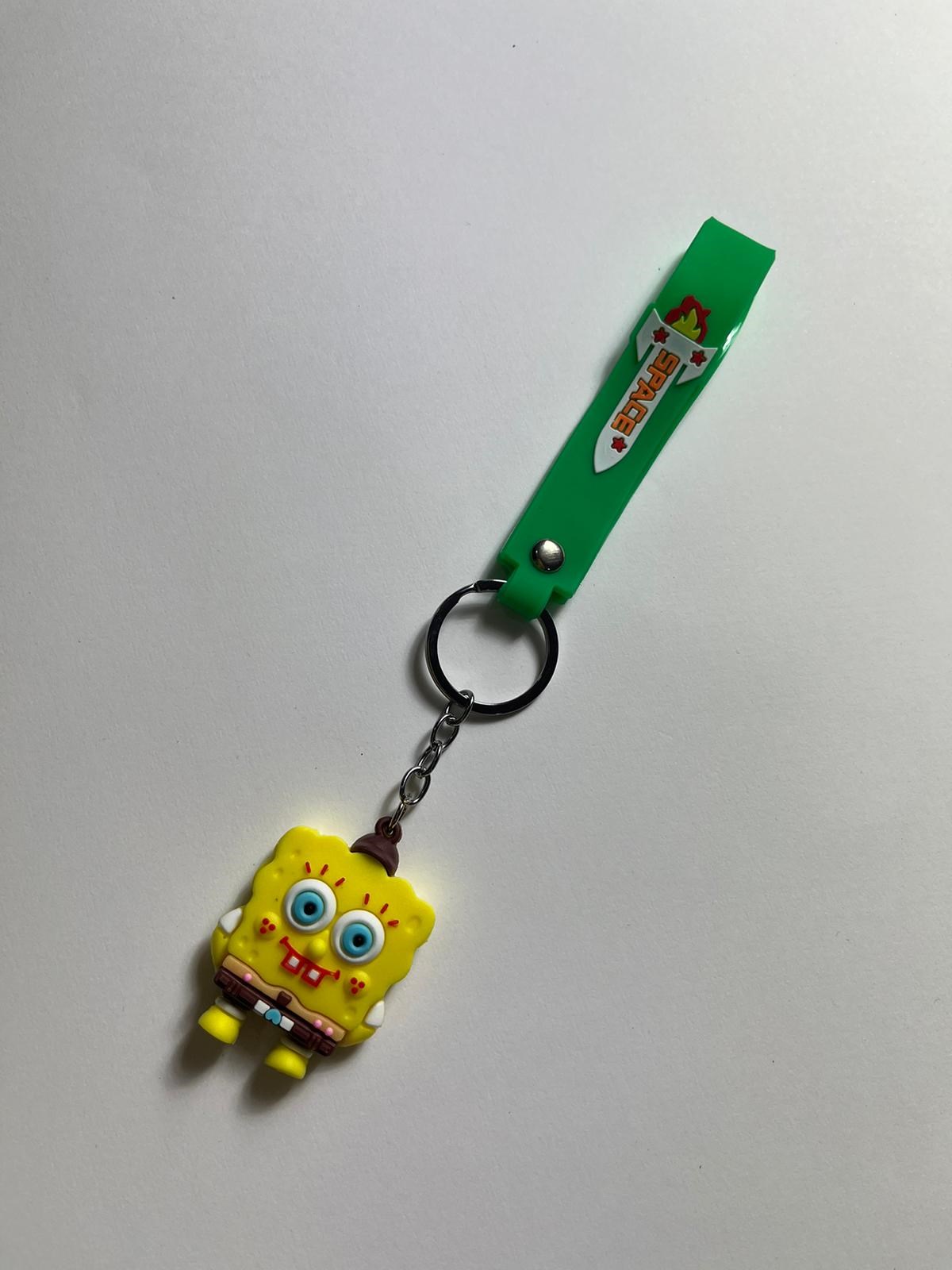 Süngerbob 3D Silikon Anahtarlık ve Çanta Süsü 