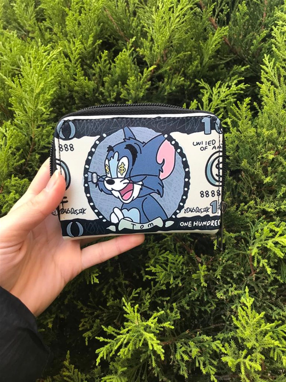 Tom ve Jerry Tom Dolar İşareti Kısa Cüzdan