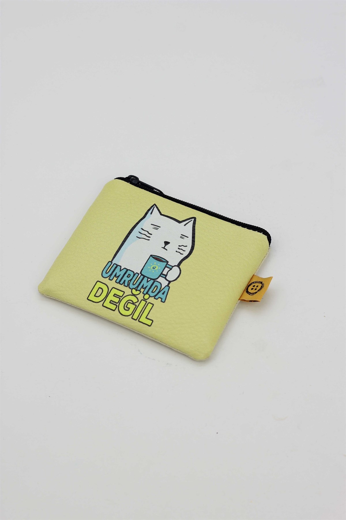 Umrumda Değil Kedi Bozuk Para Cüzdanı