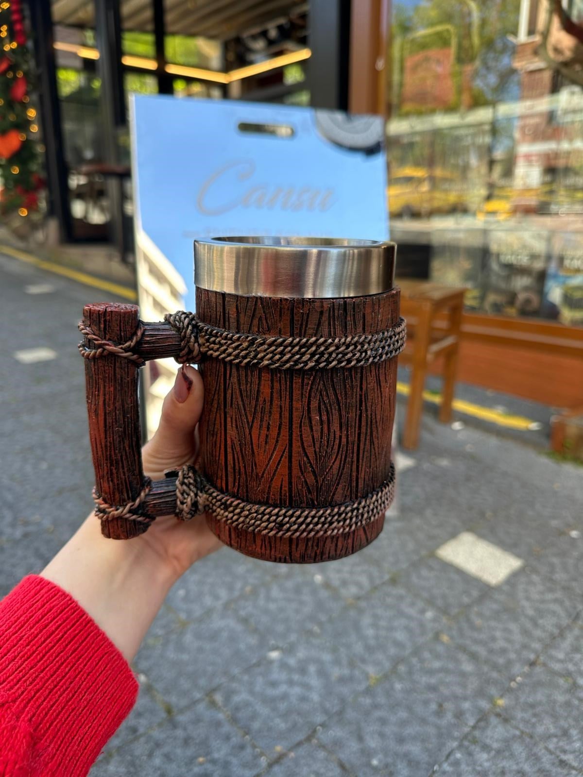 Viking Fıçı Tasarım Mug Kupa 