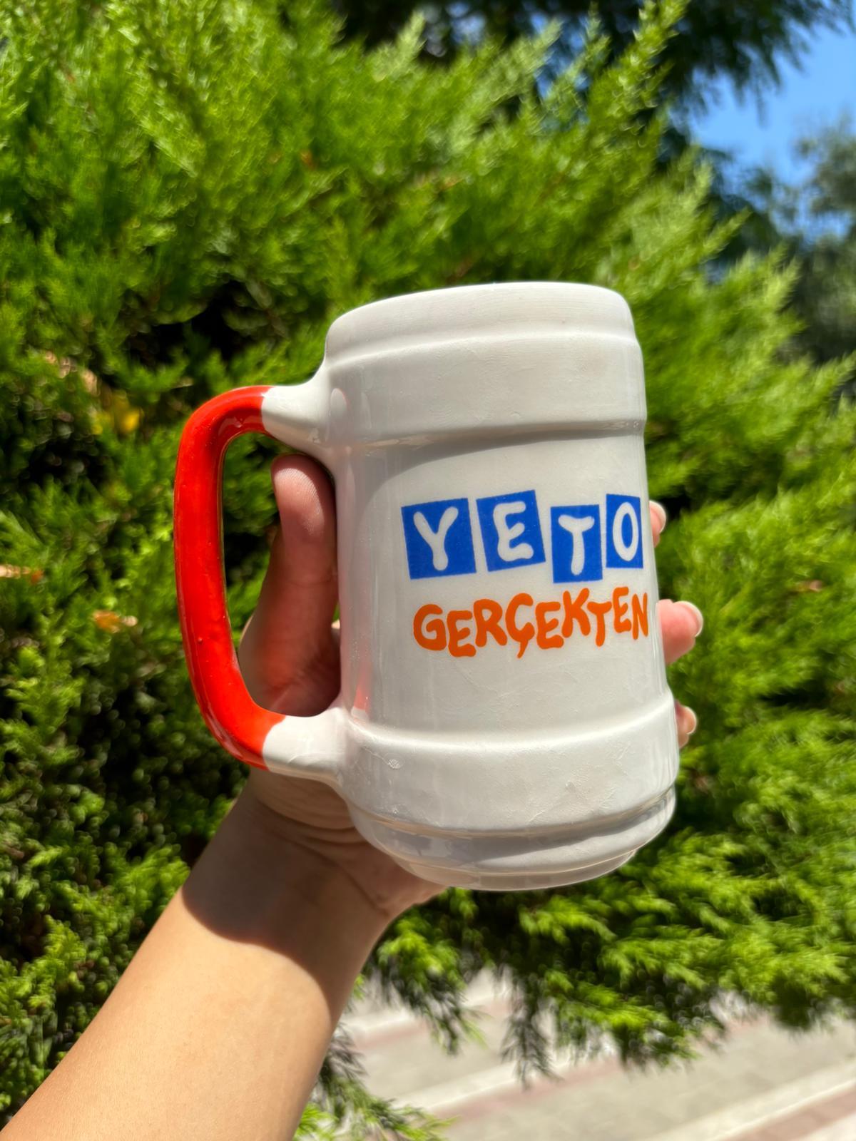 Yeto Gerçekten Tasarım Bira Bardağı