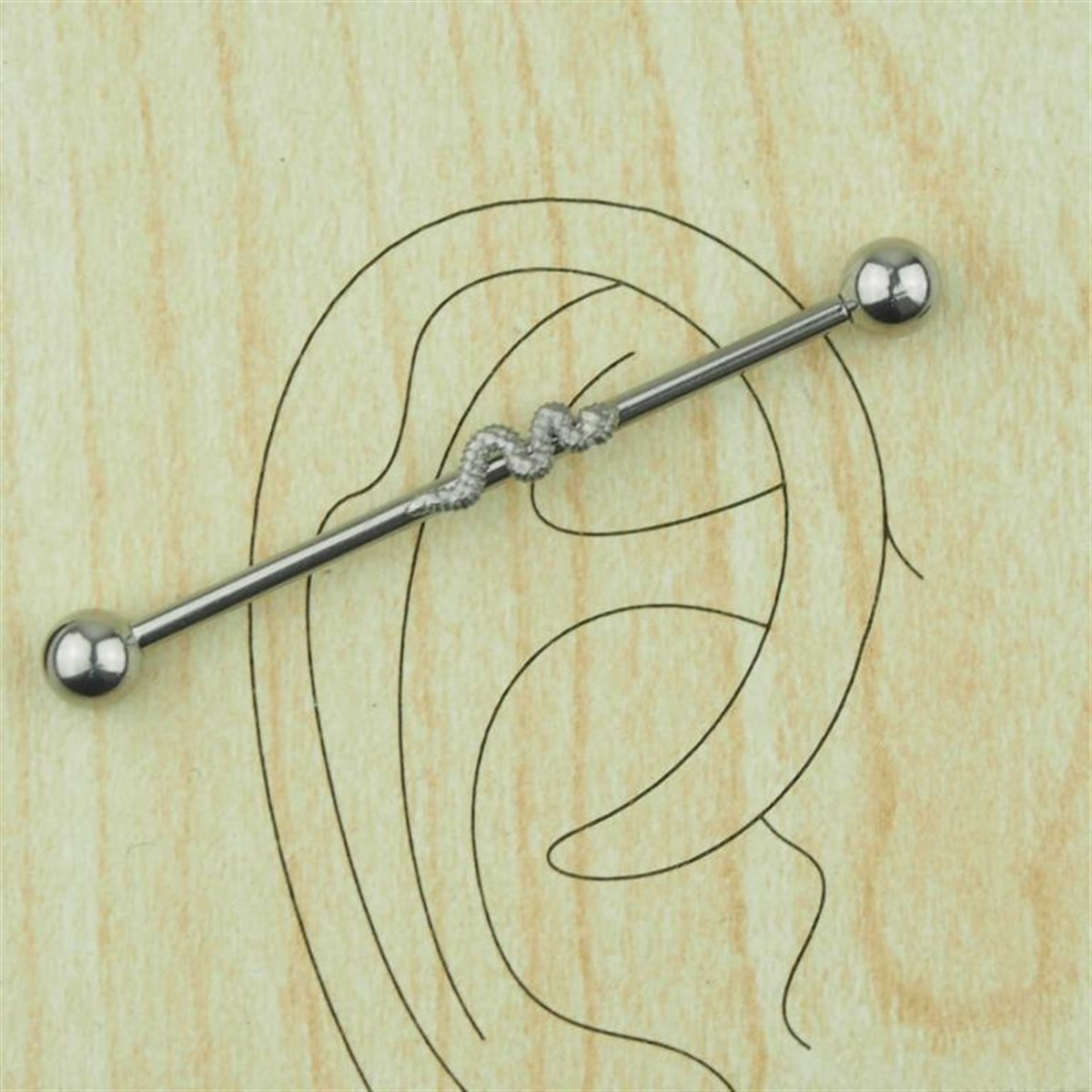 Yılan Çelik Köprü Piercing