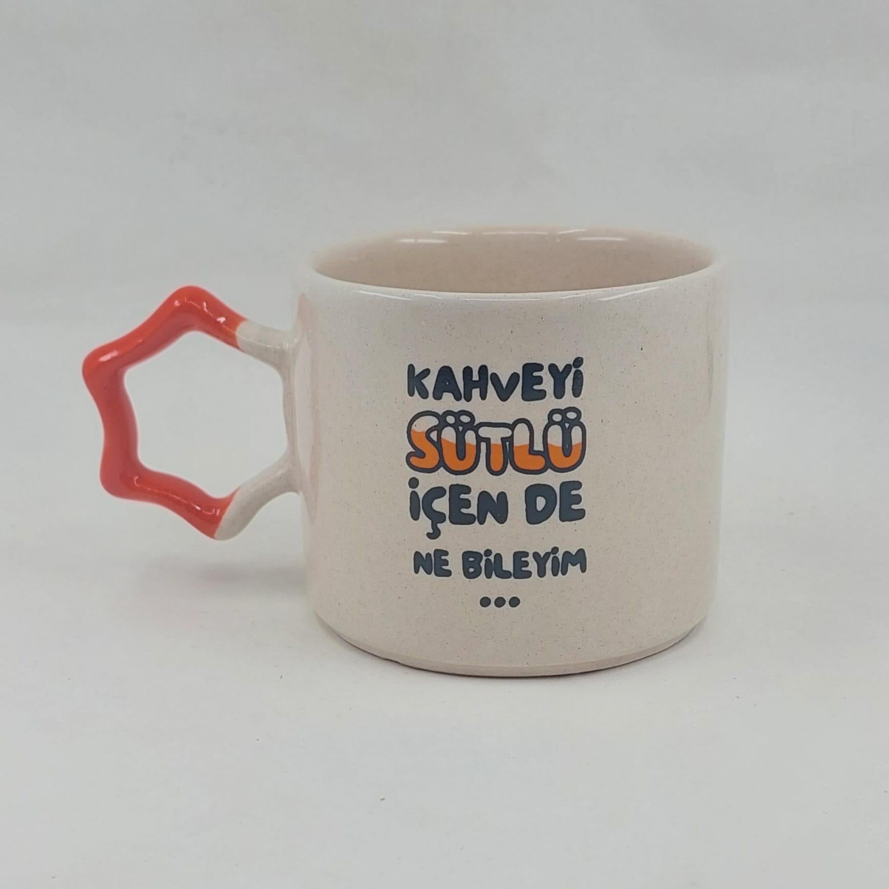 YILDIZ KUPA TURUNCU KAHVEYİ SÜTLÜ