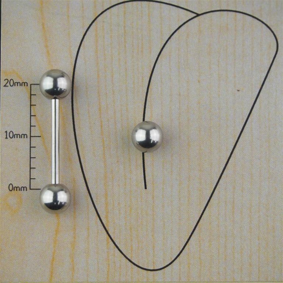 16mm Çelik Dil Piercing