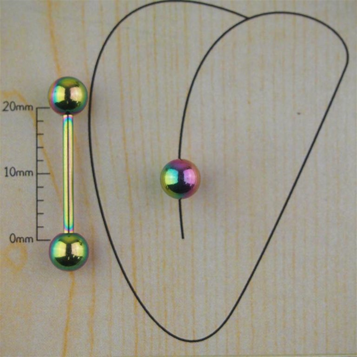 18mm Gökkuşağı Dil Piercing