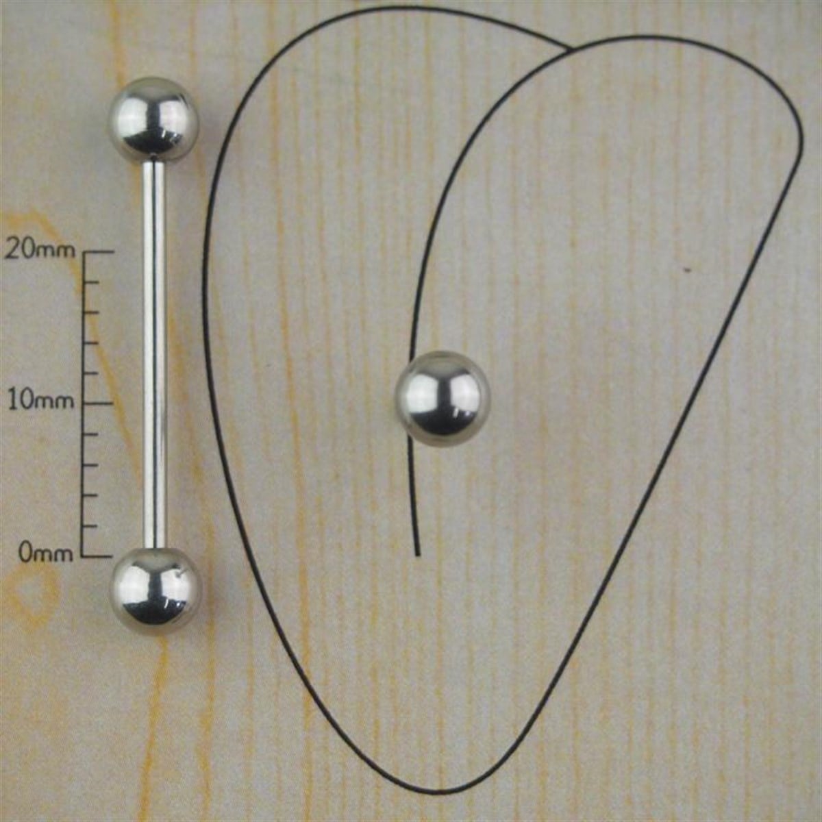 25mm Çelik Dil Piercing