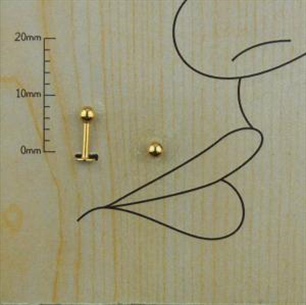 6mm Renkli Çelik Düz Piercing