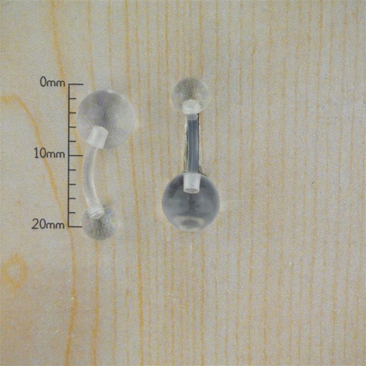 8mm Bioplastik Göbek Piercing