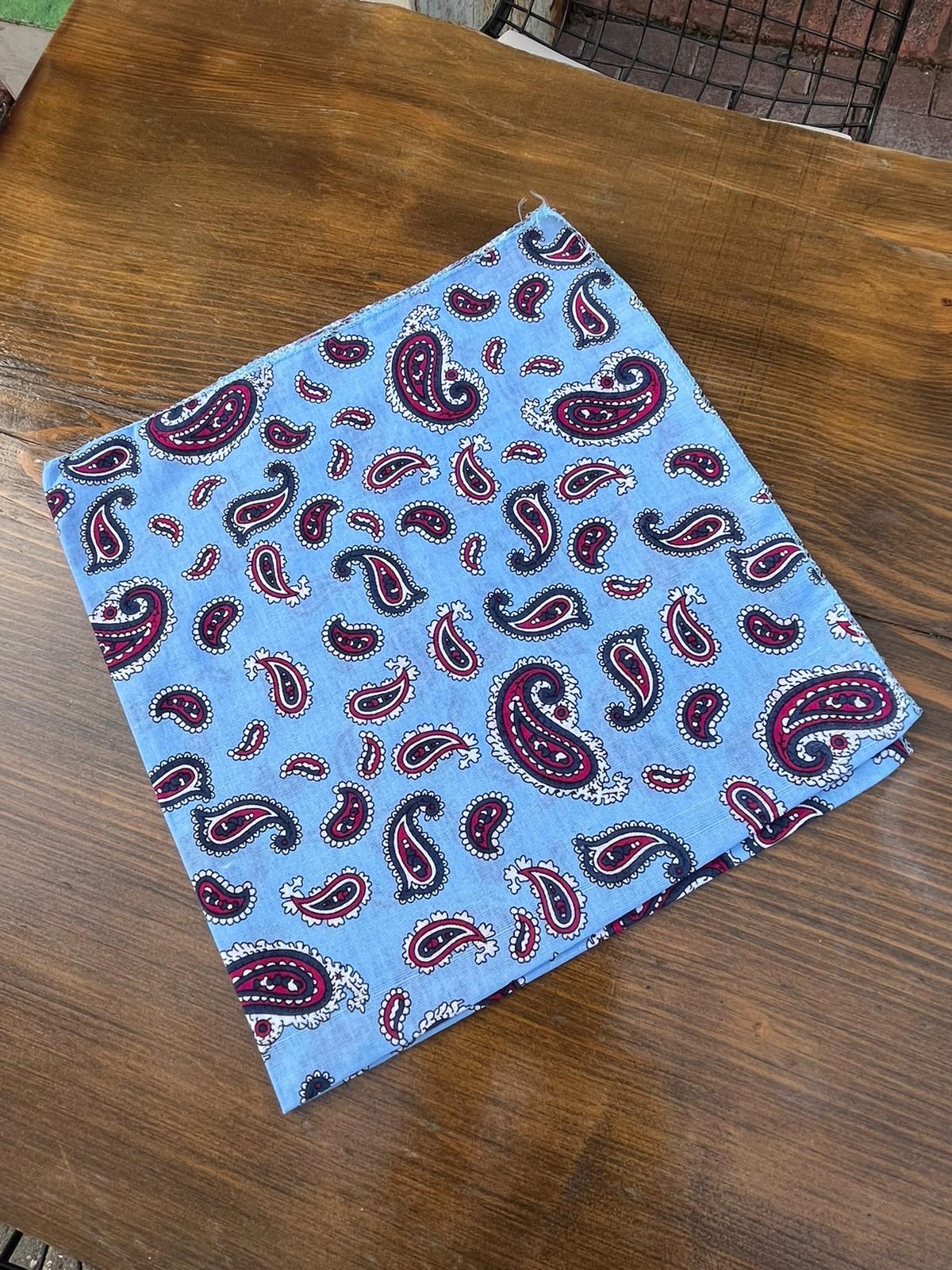 Açık Mavi Detaylı Ünisex Bandana