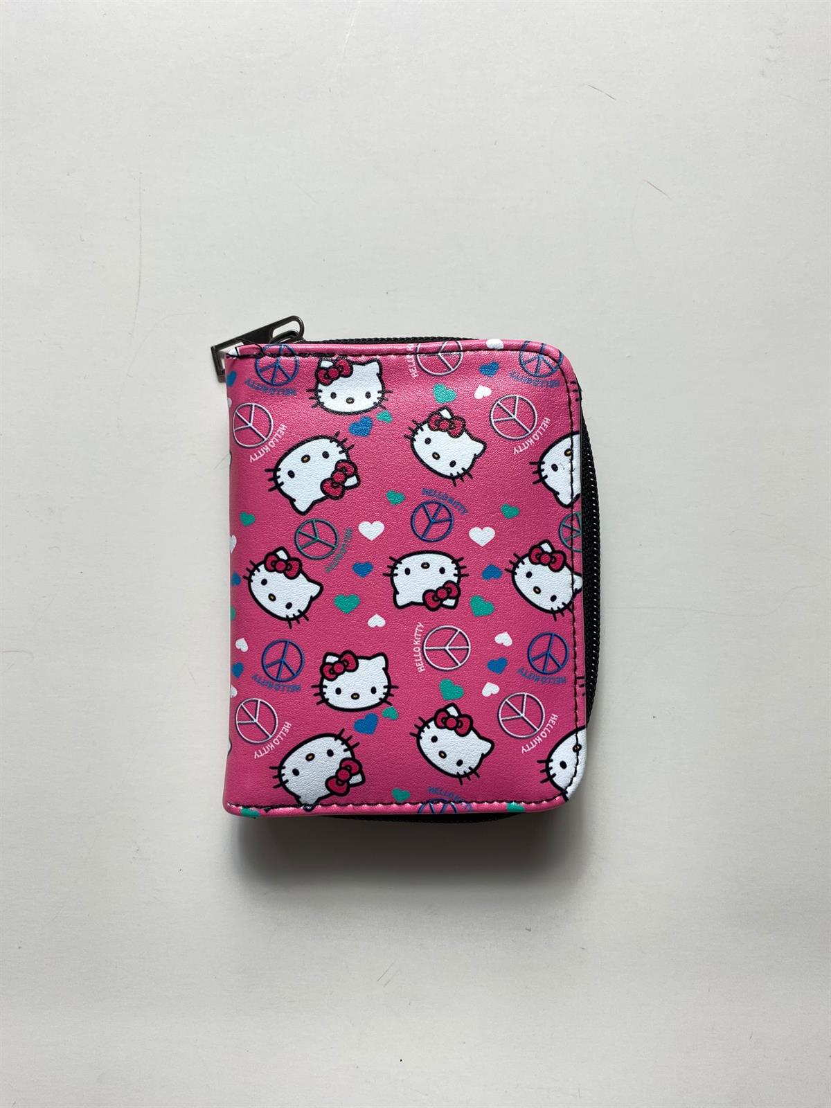Anime Hello Kitty Peace Kısa Cüzdan