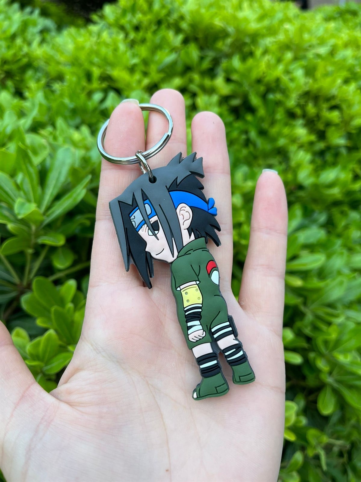 Anime Naruto Sasuke Silikon Anahtarlık