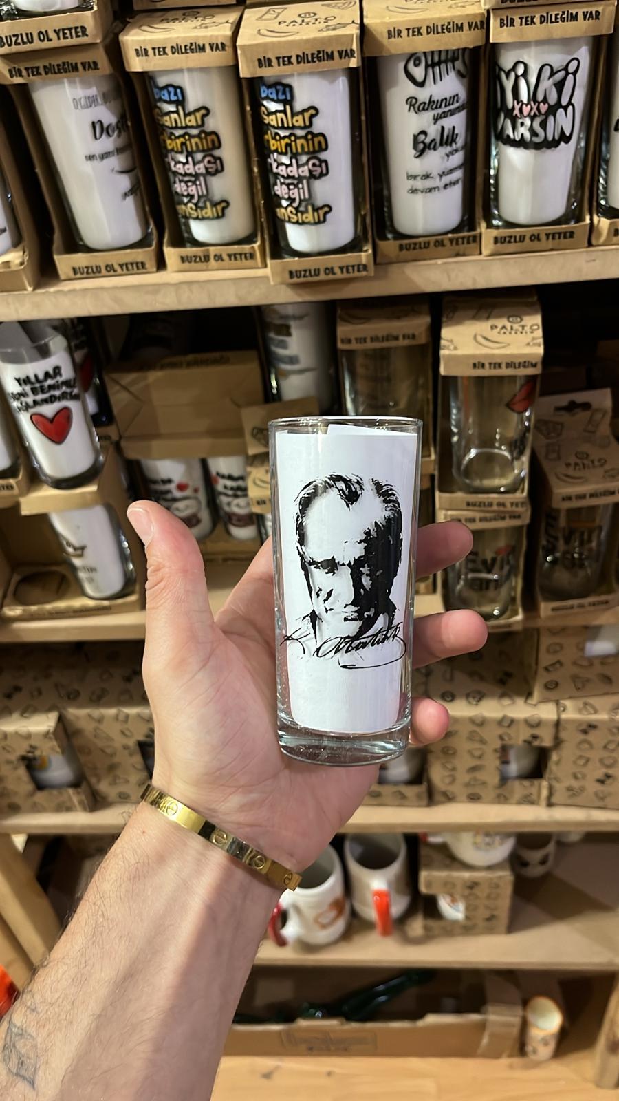 Atatürk Rakı Bardağı