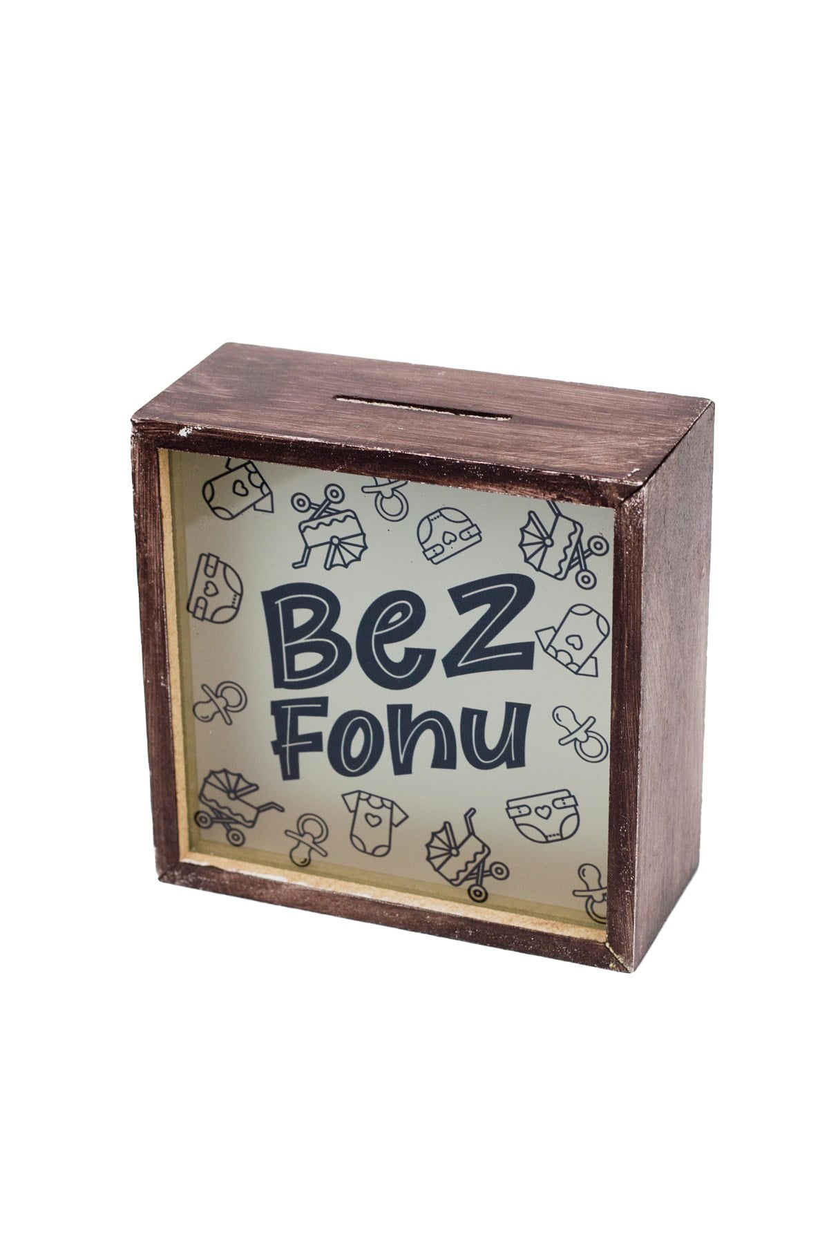 Bez Fonu Kumbara Kahverengi Çerçeveli