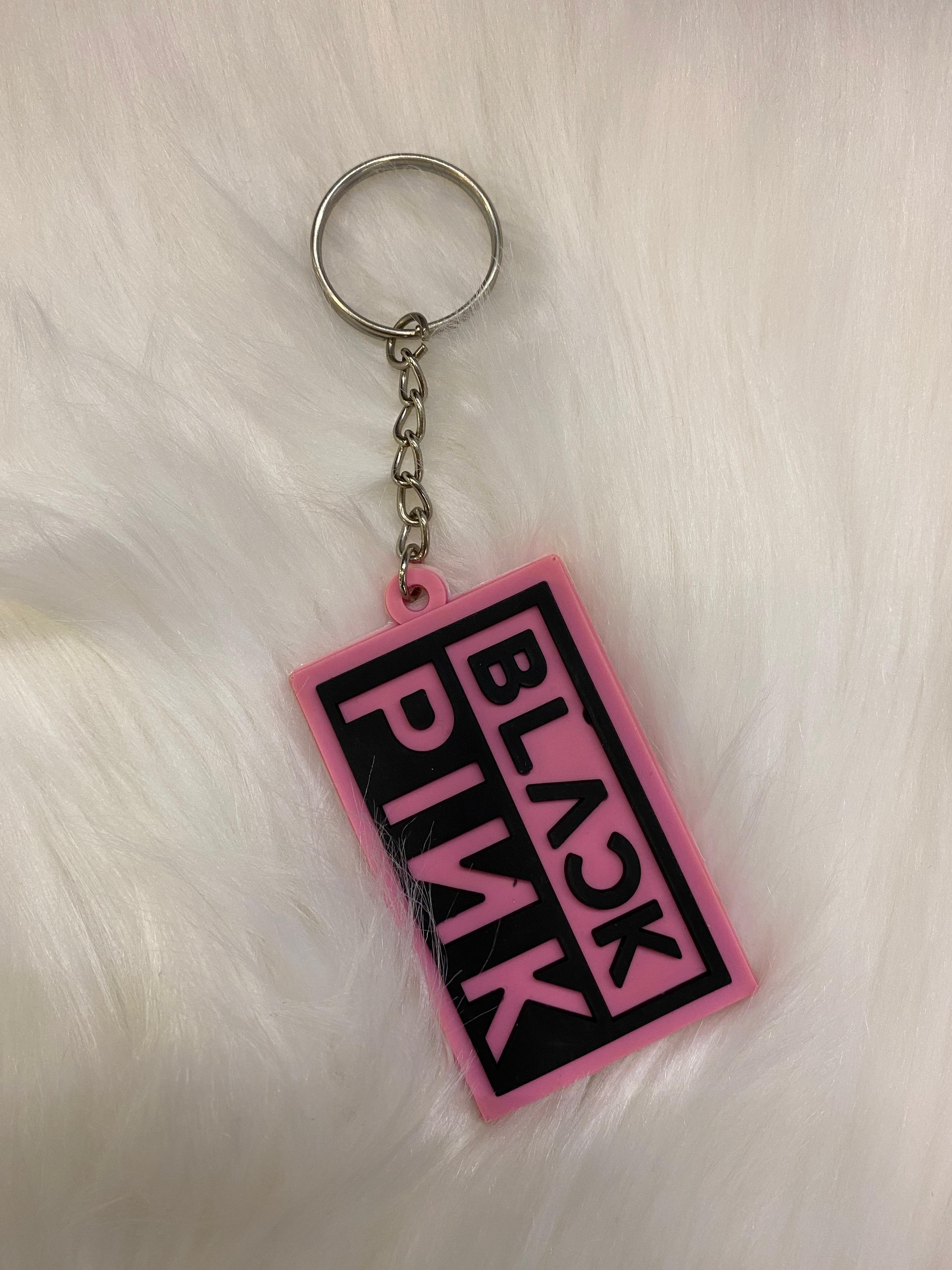 Black Pink Silikon Anahtarlık