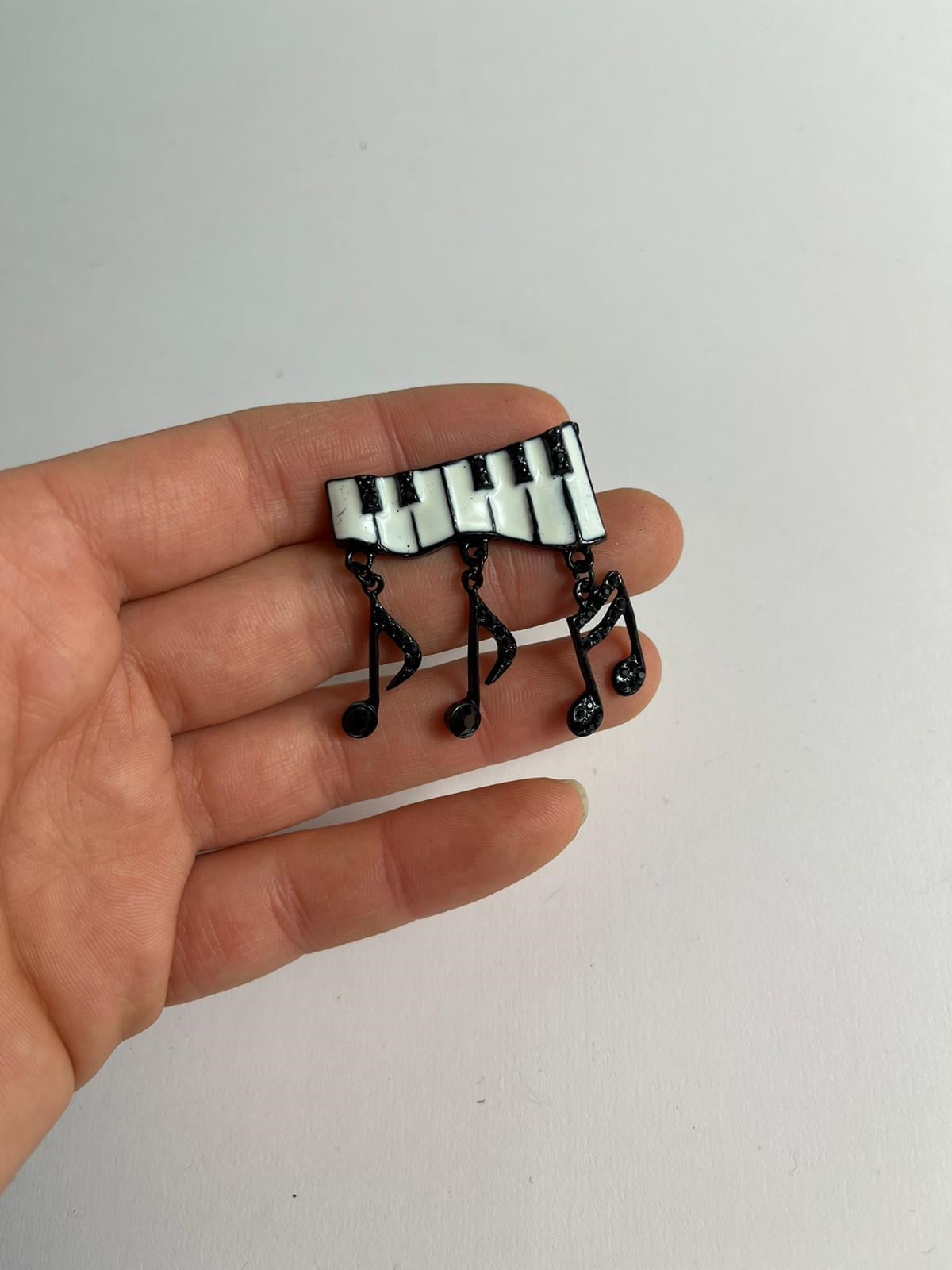 Broş Metal Mine Müzik Notaları