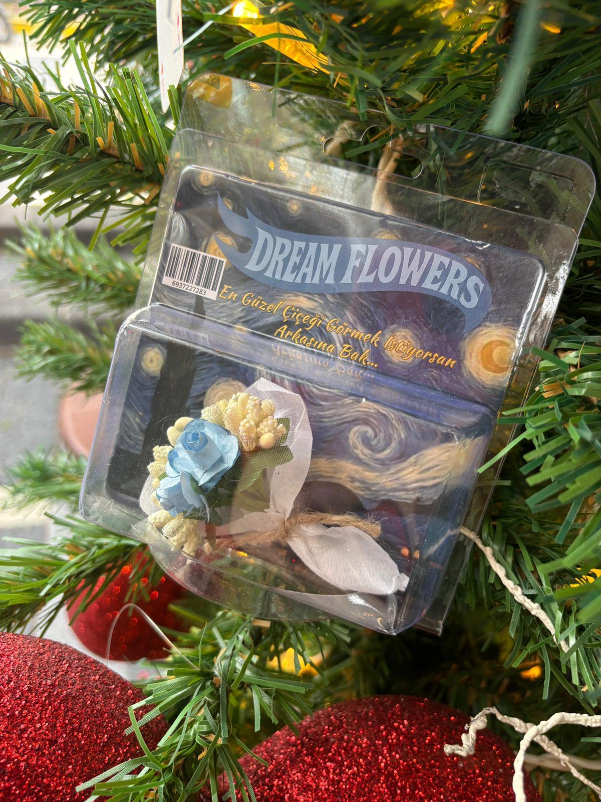 Dream Flowers Yıldızlı Gece Arkası Aynalı Çiçek