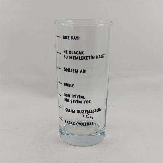 Dublemetre Baskılı Rakı Bardağı