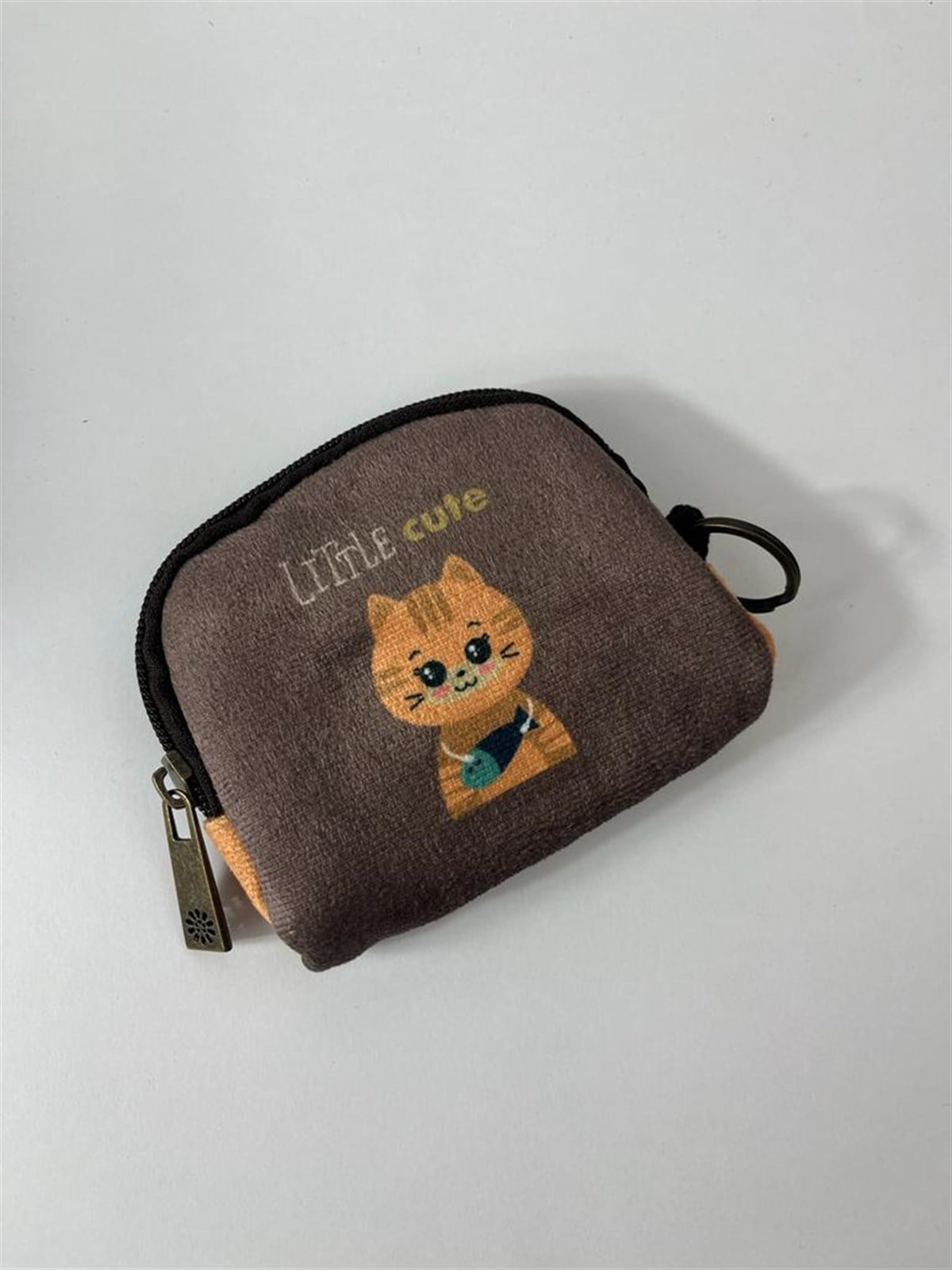 El Yapımı Little Cut Kedili Unisex Cüzdan