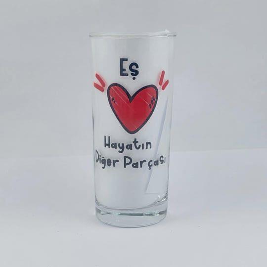 Eş Hayatın Diğer Parçası Rakı Bardağı