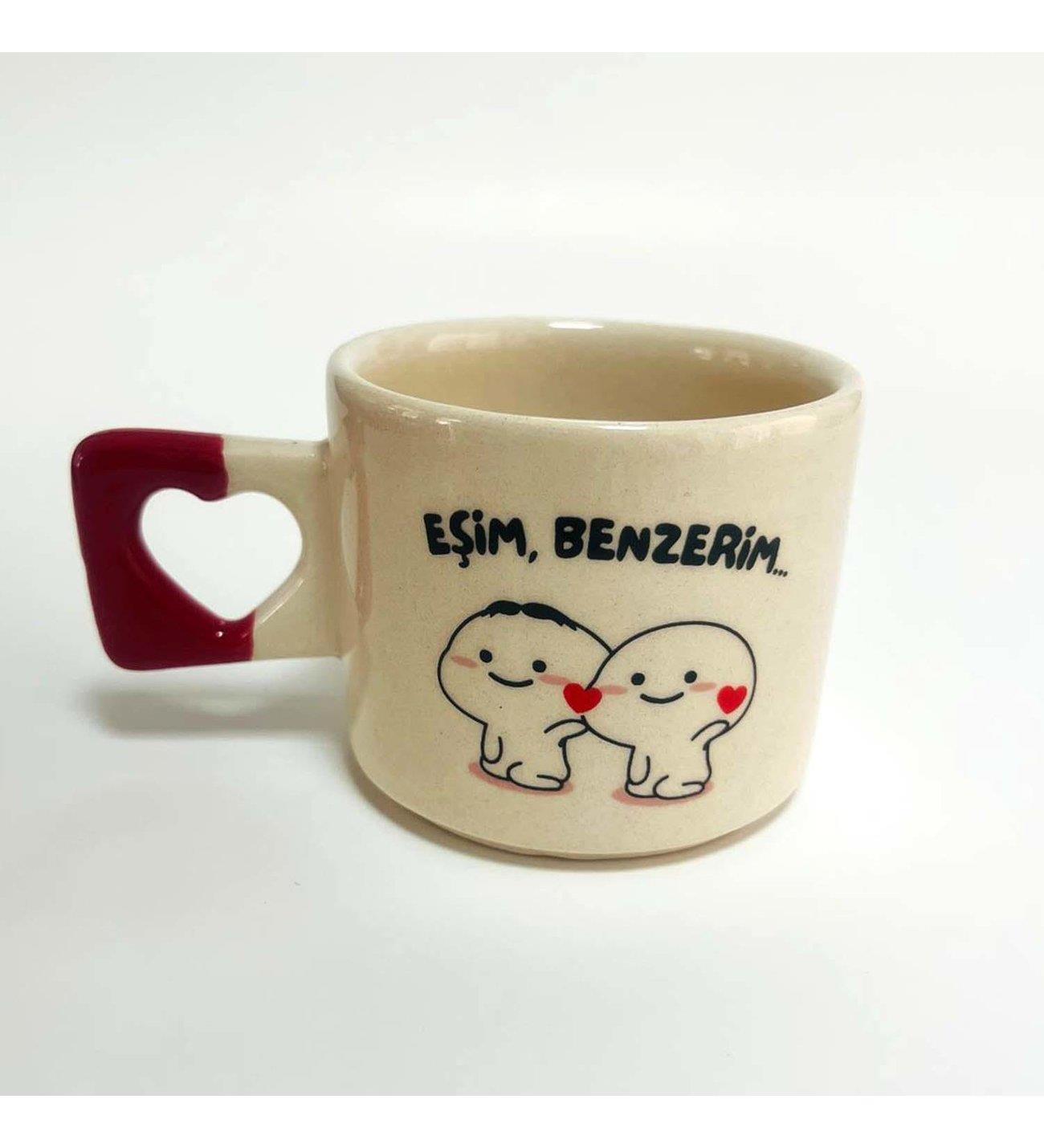 Eşim Benzerim Kare Kulplu Kupa