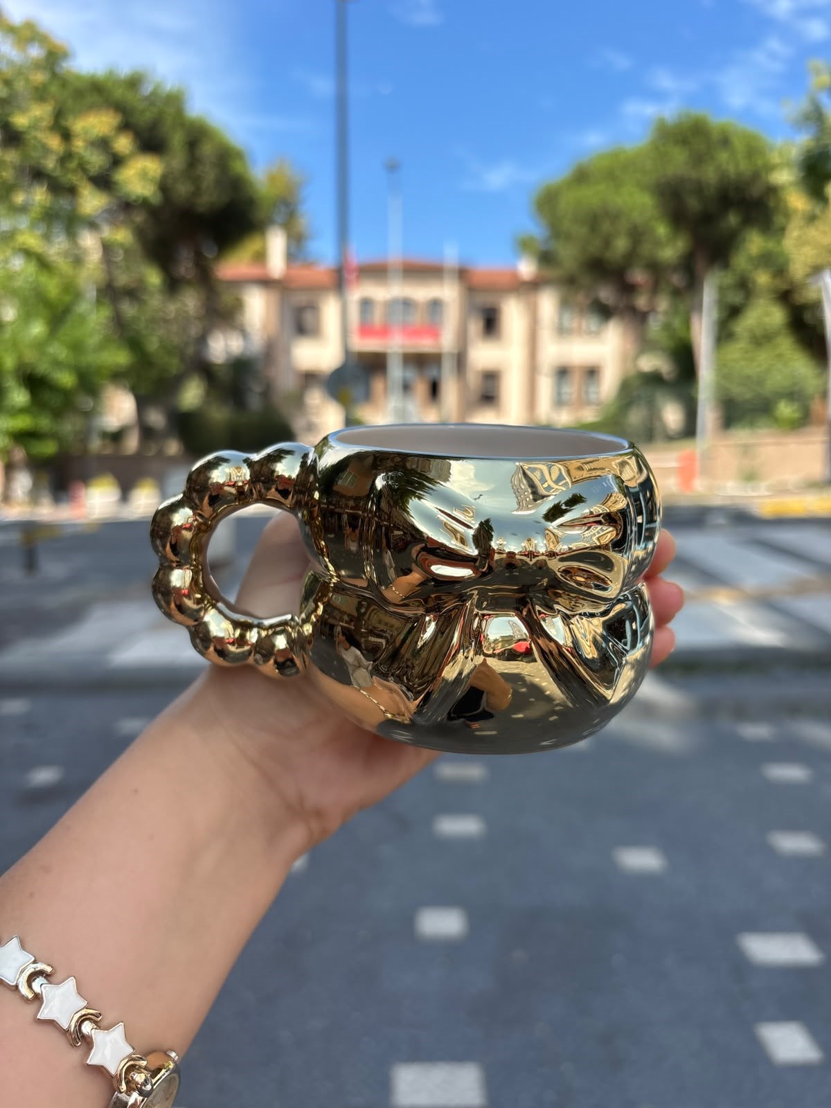 Gold Renk Fiyonk Harmoni Kupa