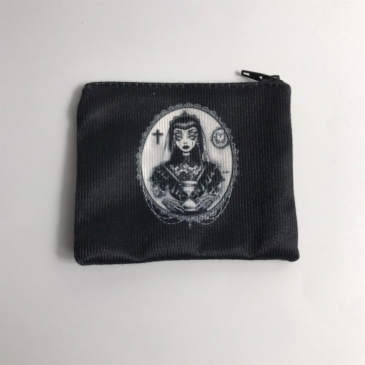 Goth Girl Bozuk Para Cüzdanı