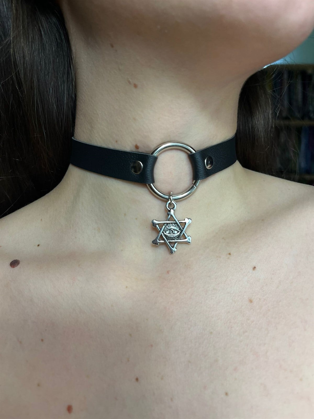 Gotik Ra'nın Gözü Choker Kolye