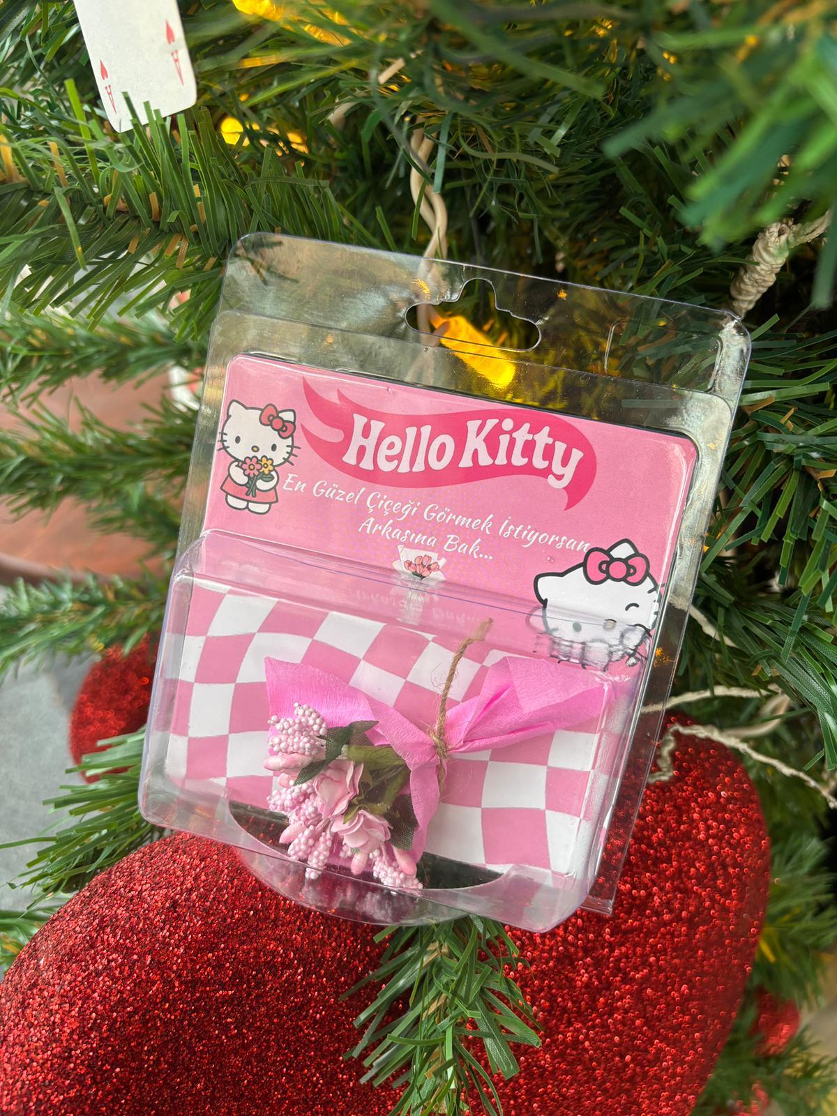 Hello Kitty Arkası Aynalı Çiçek