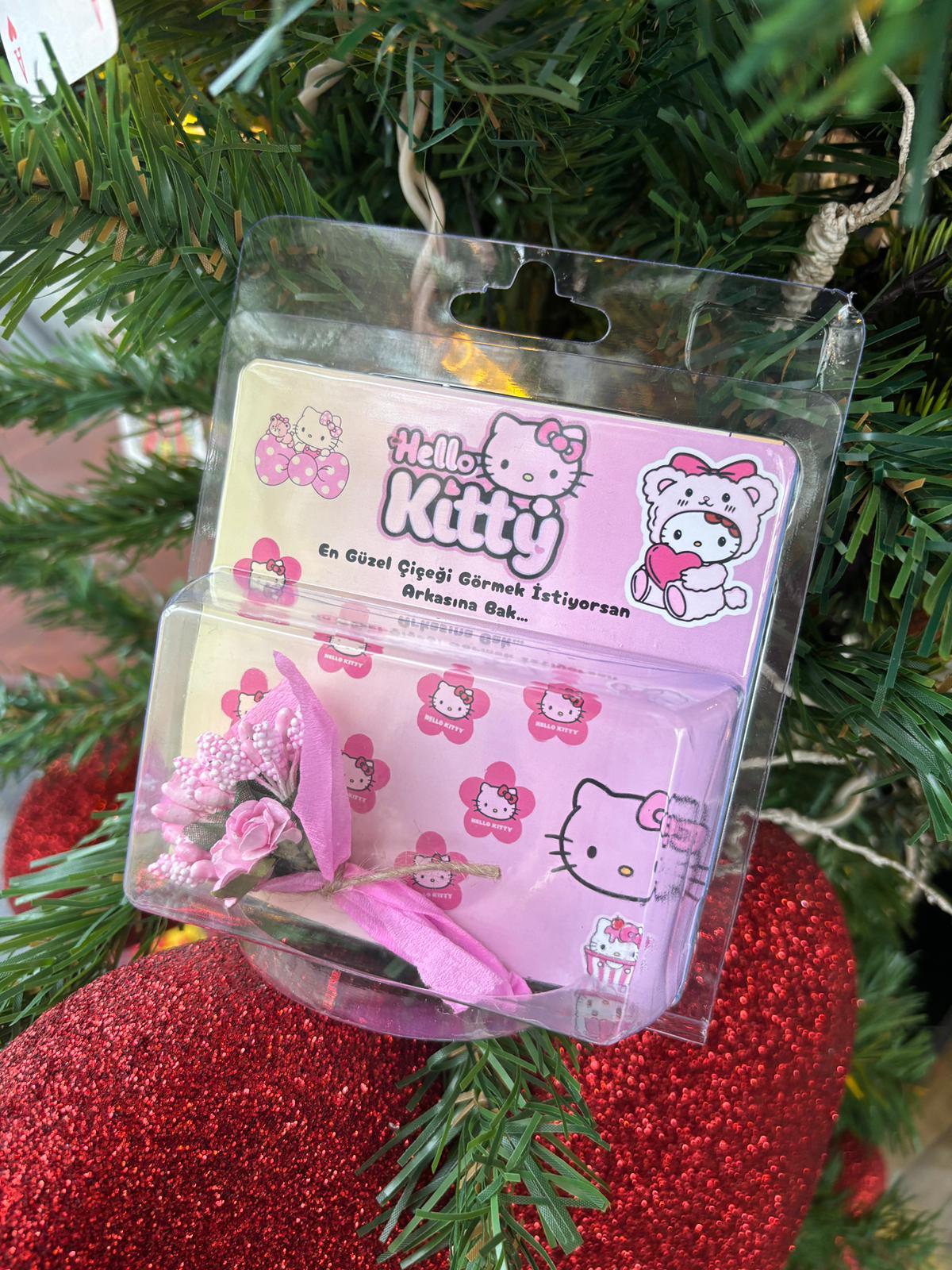 Hello Kitty Arkası Aynalı Çiçek