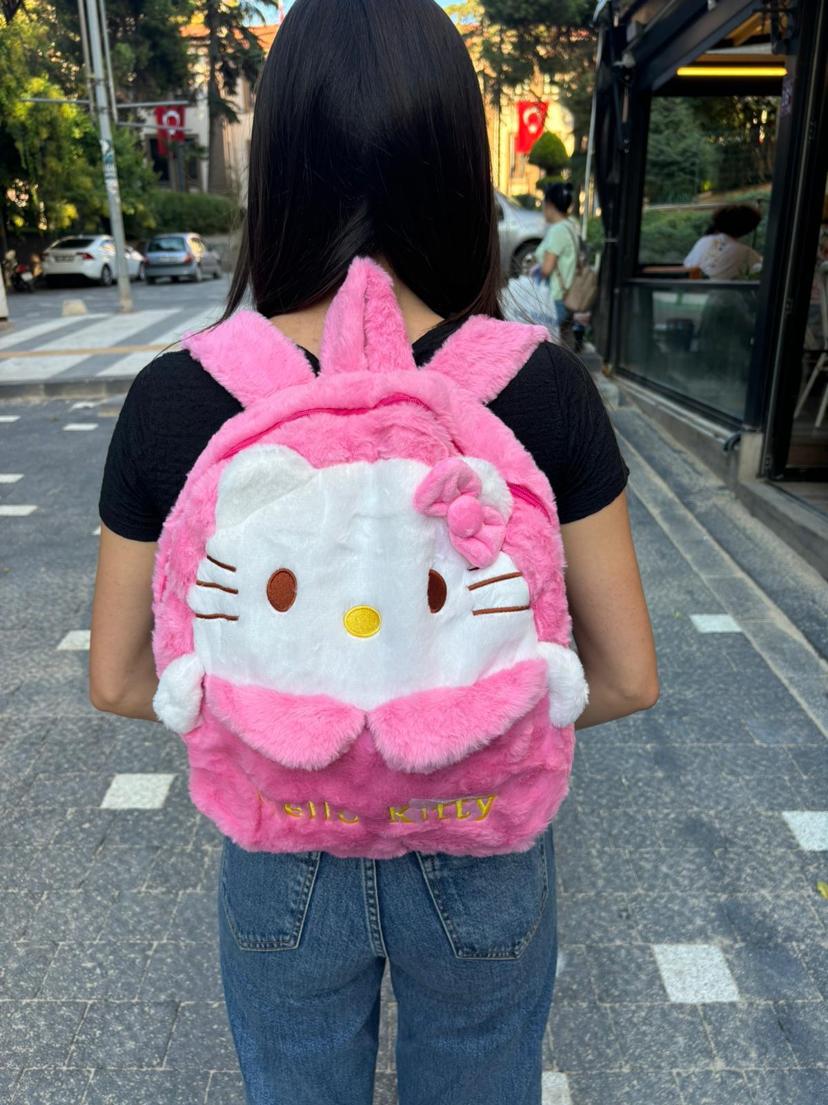 Hello Kitty Peluş Sırt Çantası