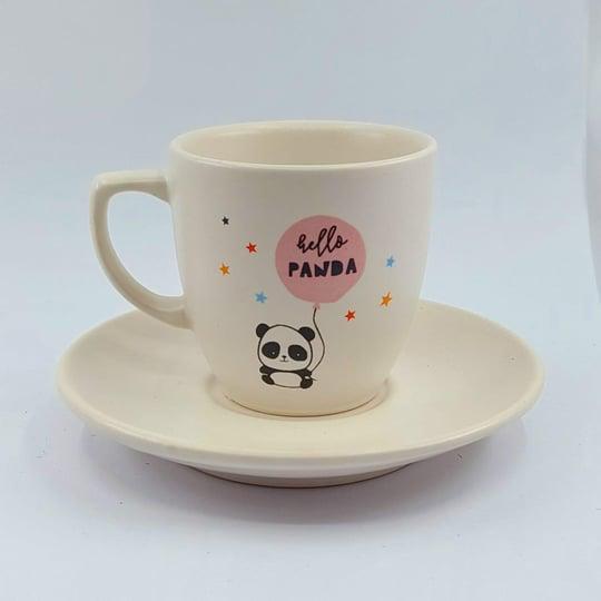 Hello Panda Baskılı Türk Kahvesi Fincanı