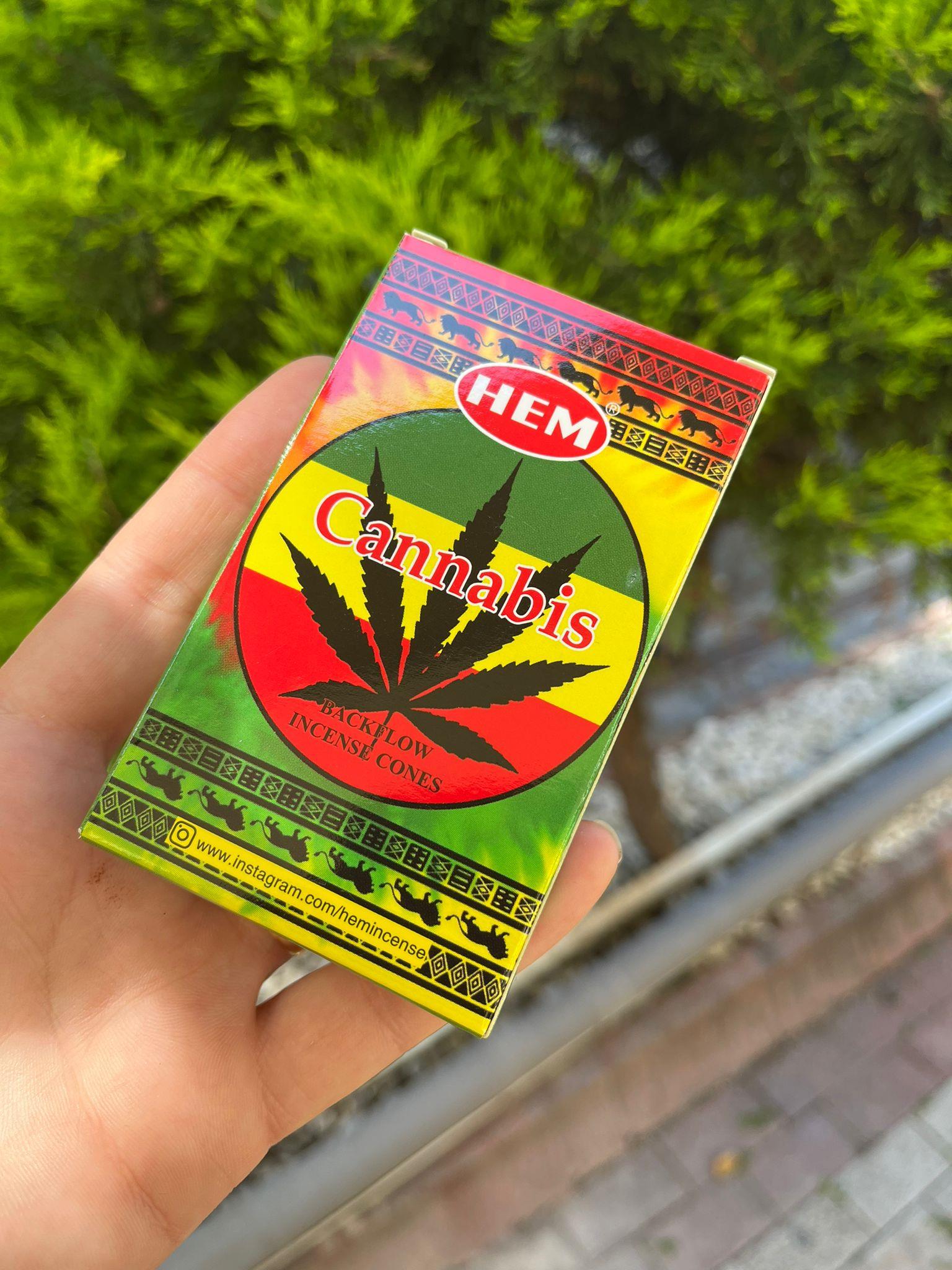 HEM Cannabis Geri Akış Şelale Koni Tütsü - 10 Adet