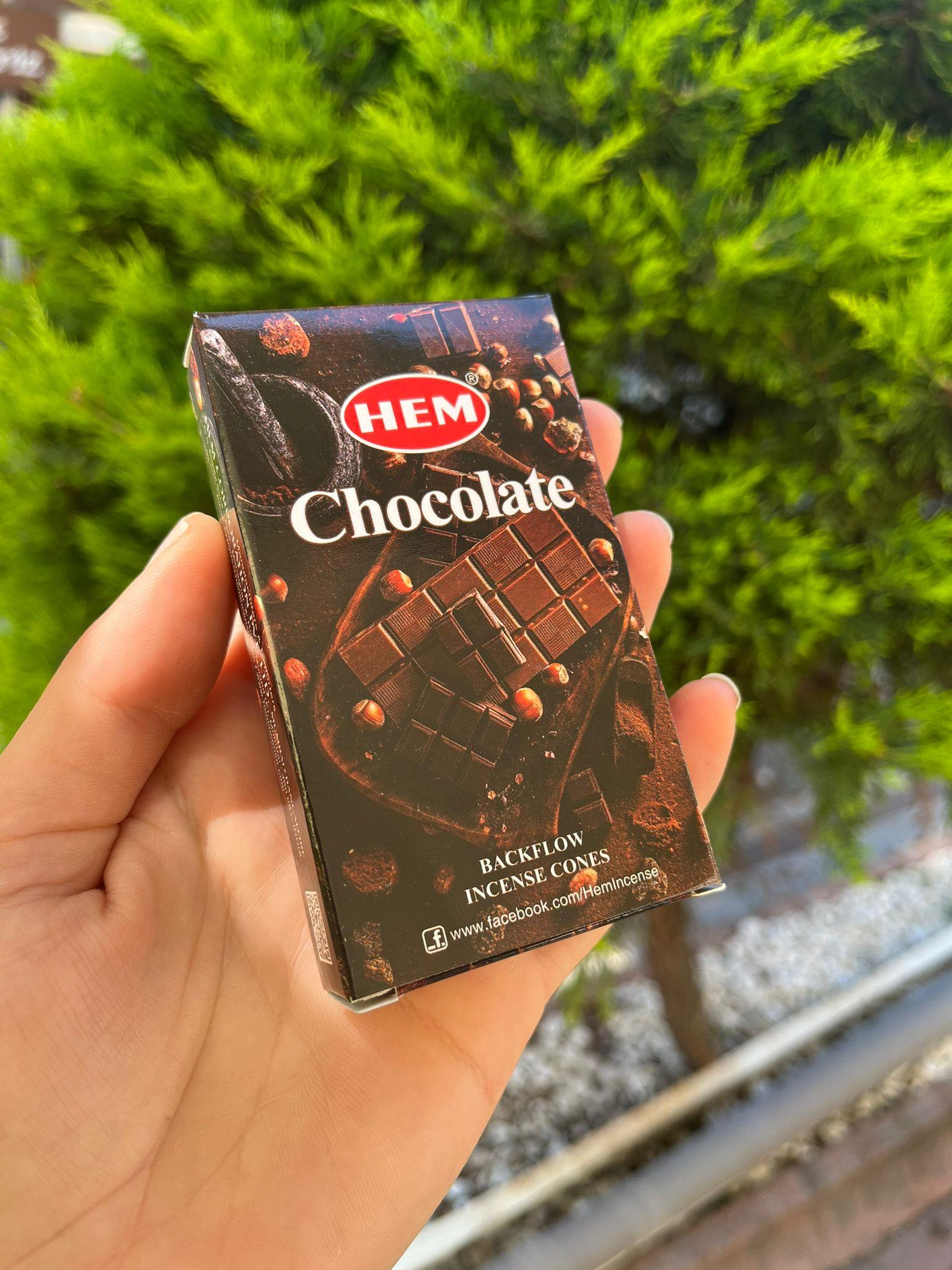 HEM Chocolate Geri Akış Şelale Koni Tütsü - 10 Adet