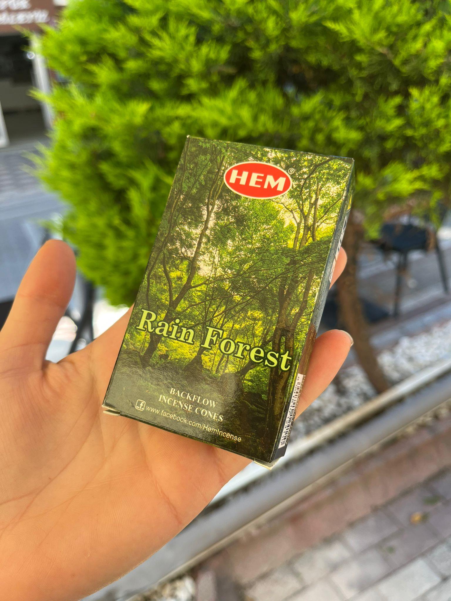 HEM Rain Forest Geri Akış Şelale Koni Tütsü - 10 Adet