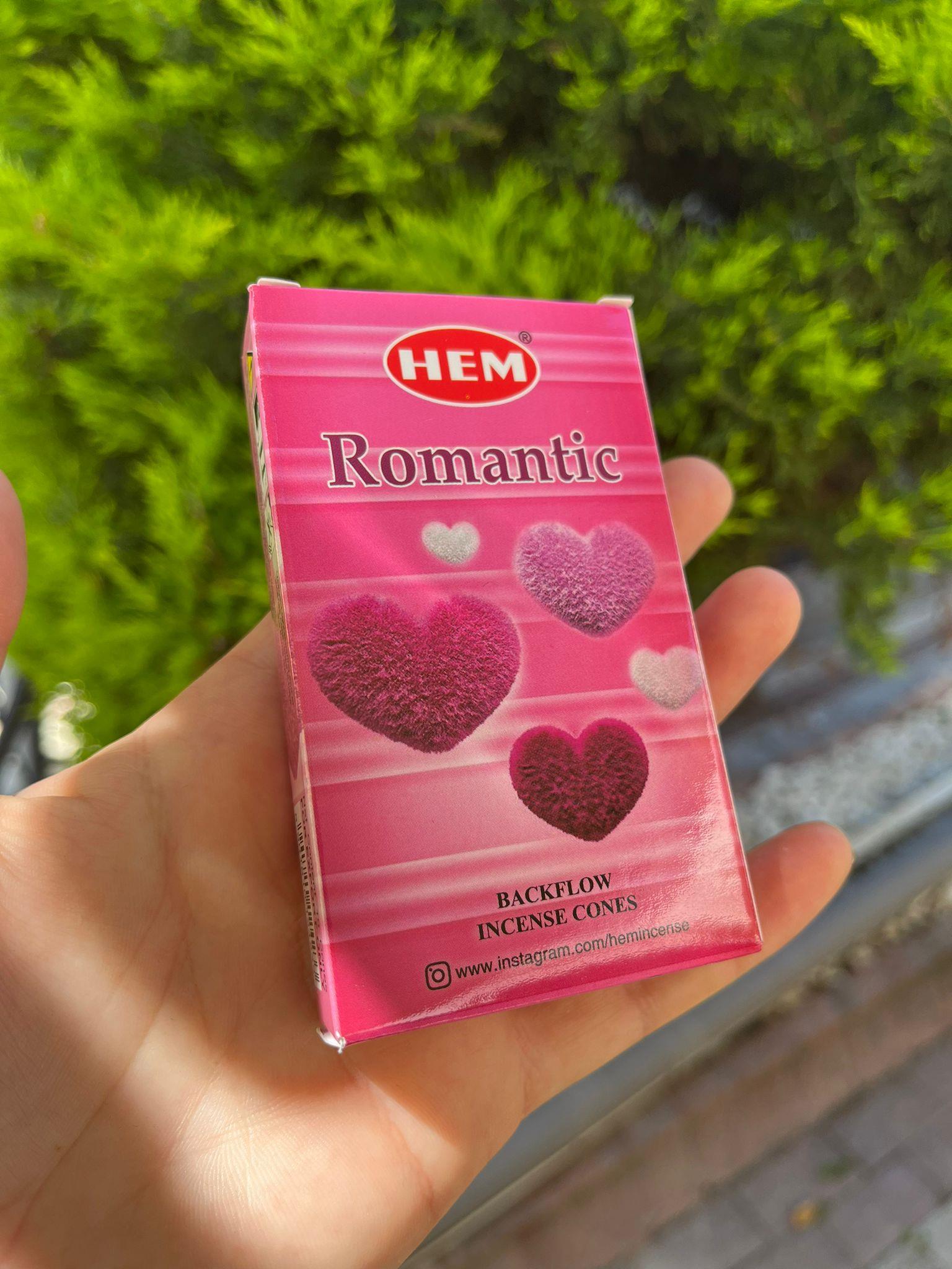 HEM Romantic Geri Akış Şelale Koni Tütsü - 10 Adet