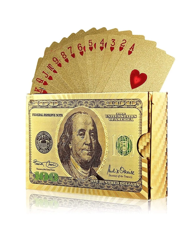 İskambil Kağıdı 100 Dolar Desenli