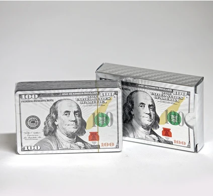 İskambil Kağıdı 100 Dolar Desenli